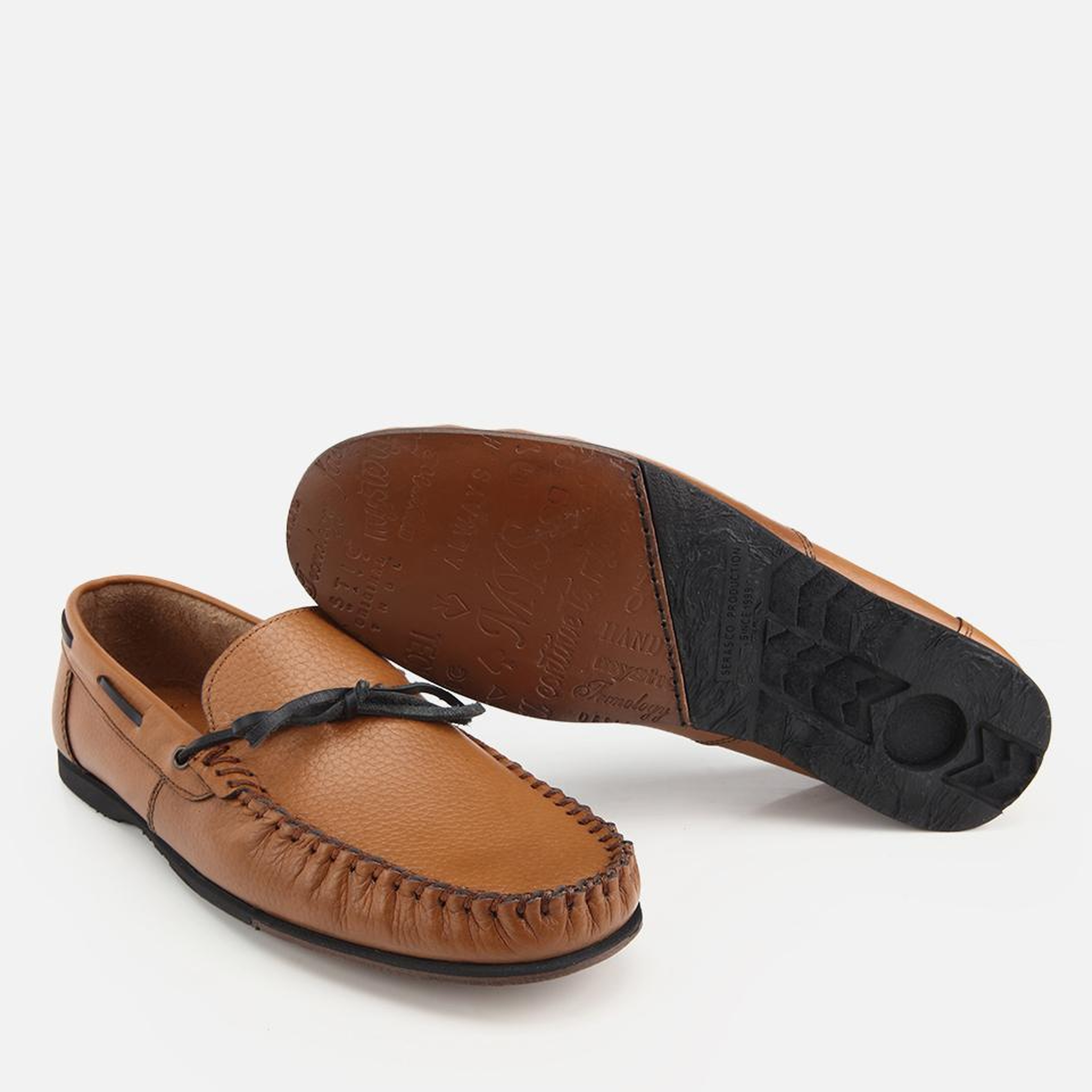 Erkek Deri Taba Yumuşak Dokulu Günlük Loafer
