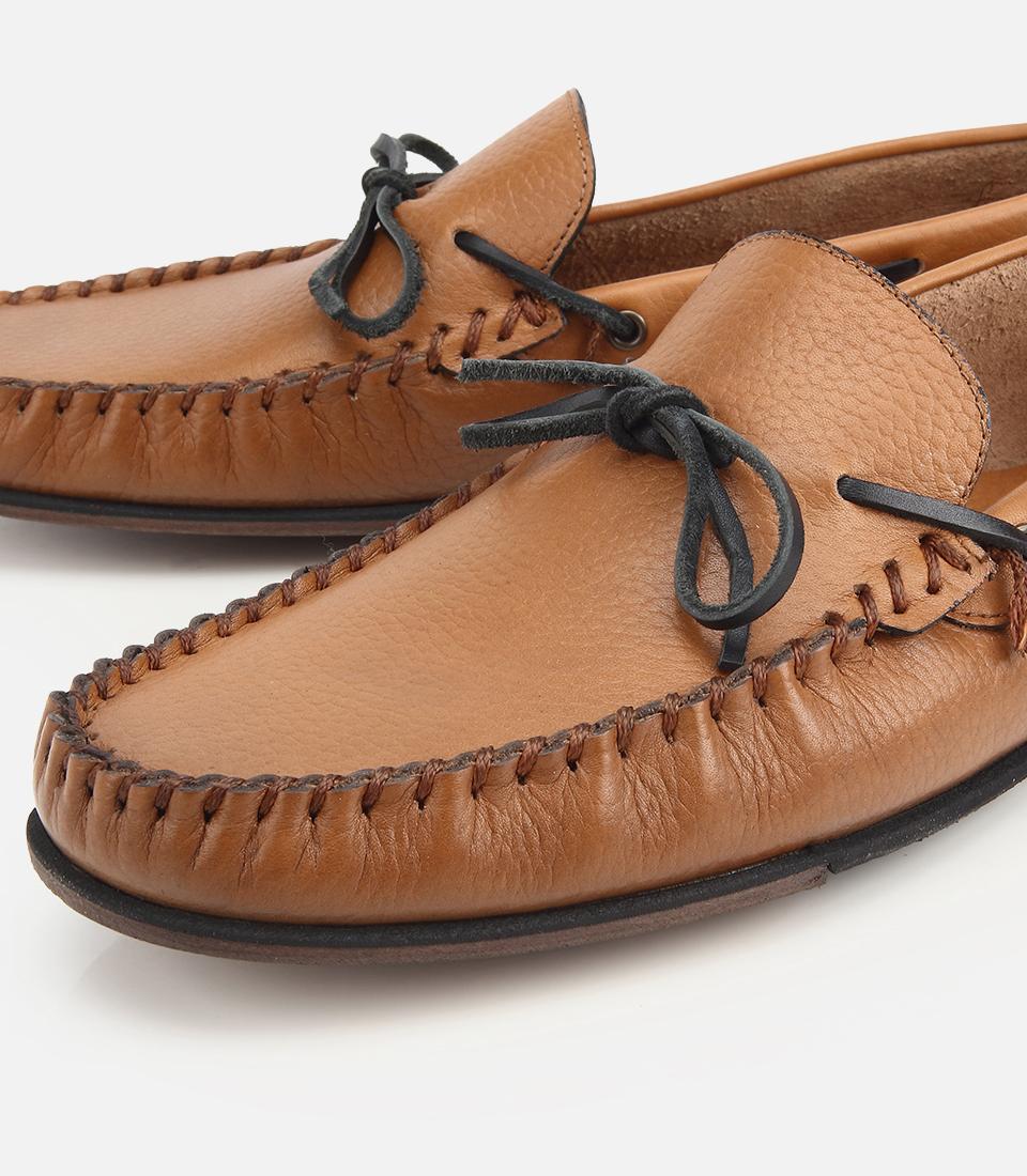 Erkek Deri Taba Yumuşak Dokulu Günlük Loafer