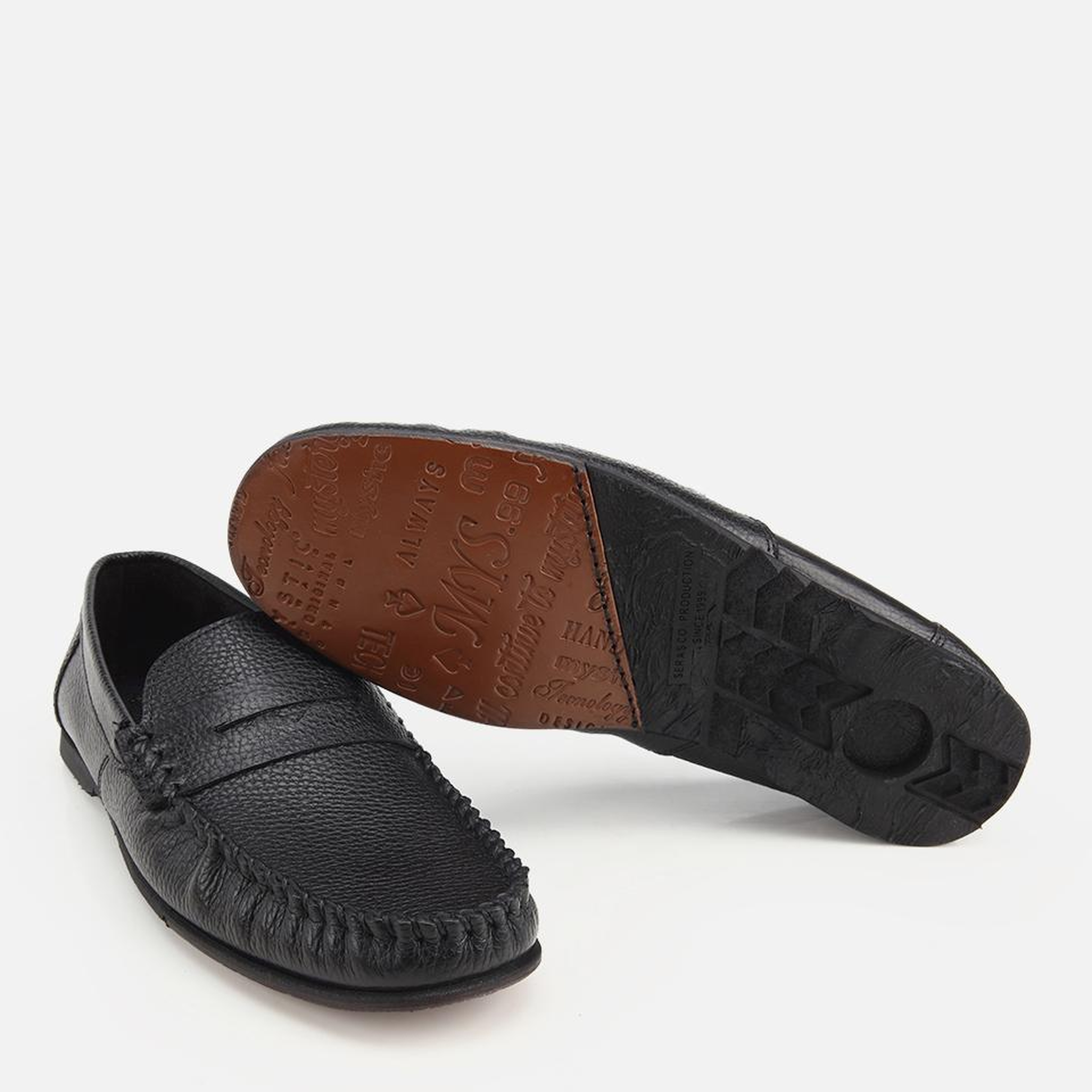 Erkek Deri Siyah Yumuşak Dokulu Günlük Loafer