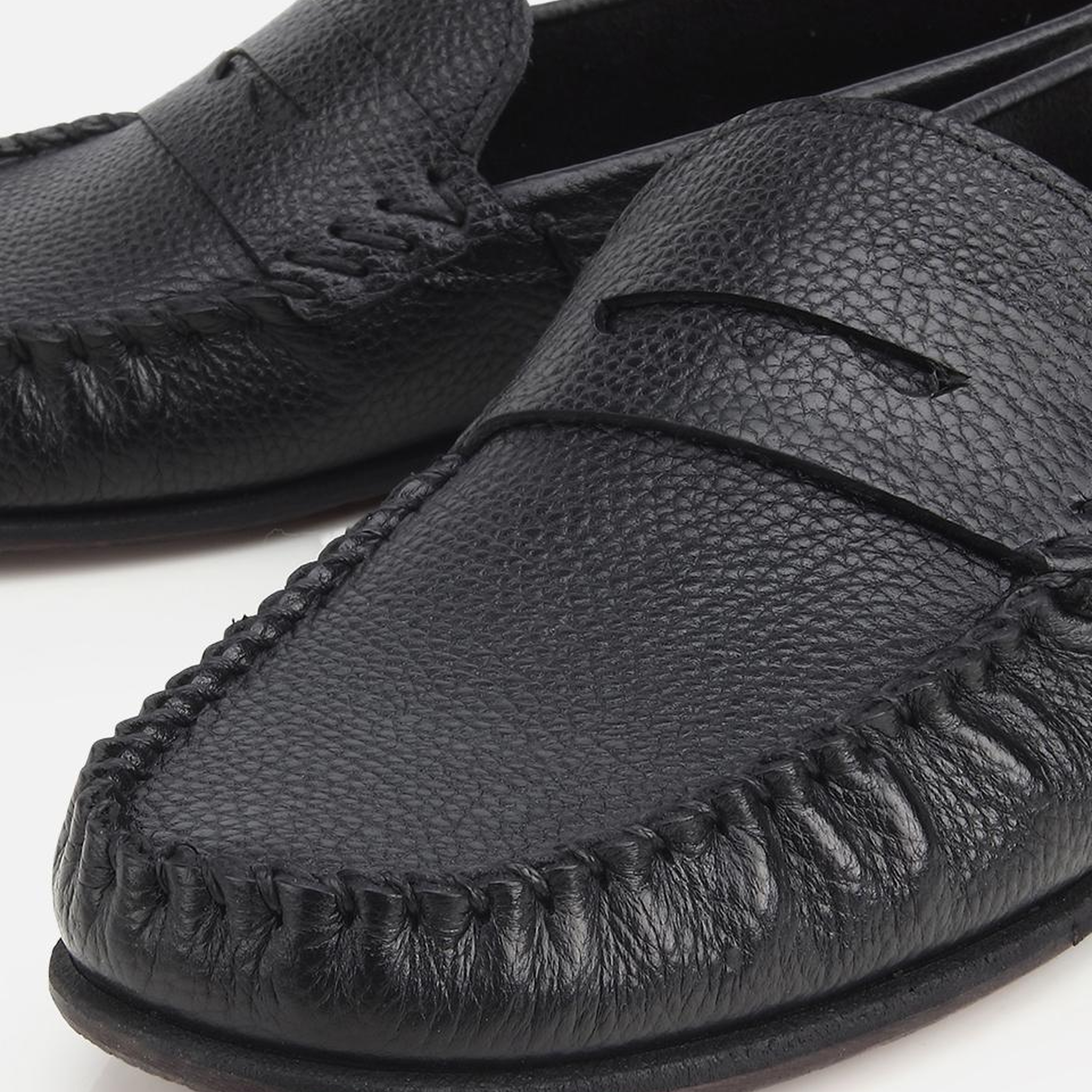Erkek Deri Siyah Yumuşak Dokulu Günlük Loafer