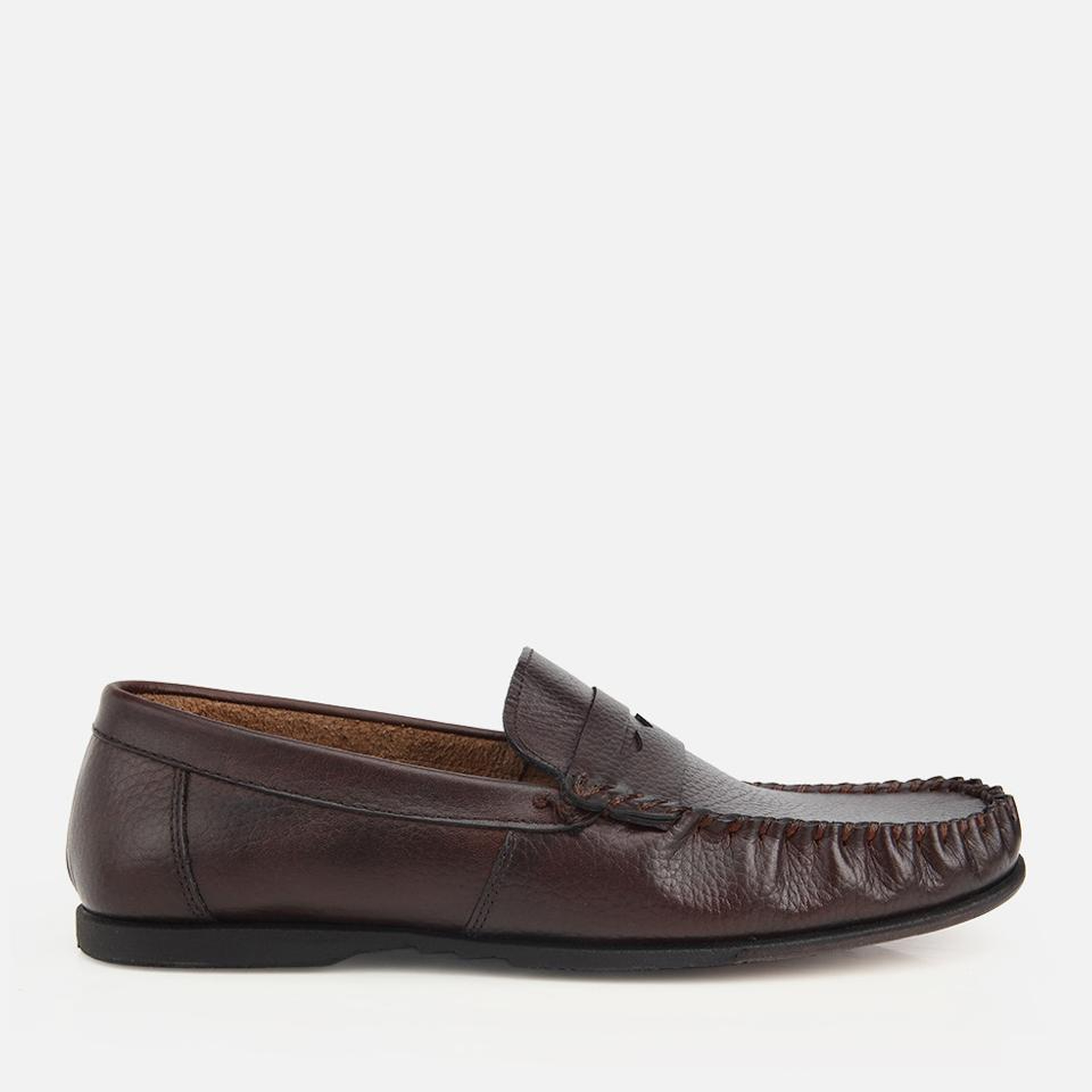 Erkek Deri Kahverengi Yumuşak Dokulu Günlük Loafer
