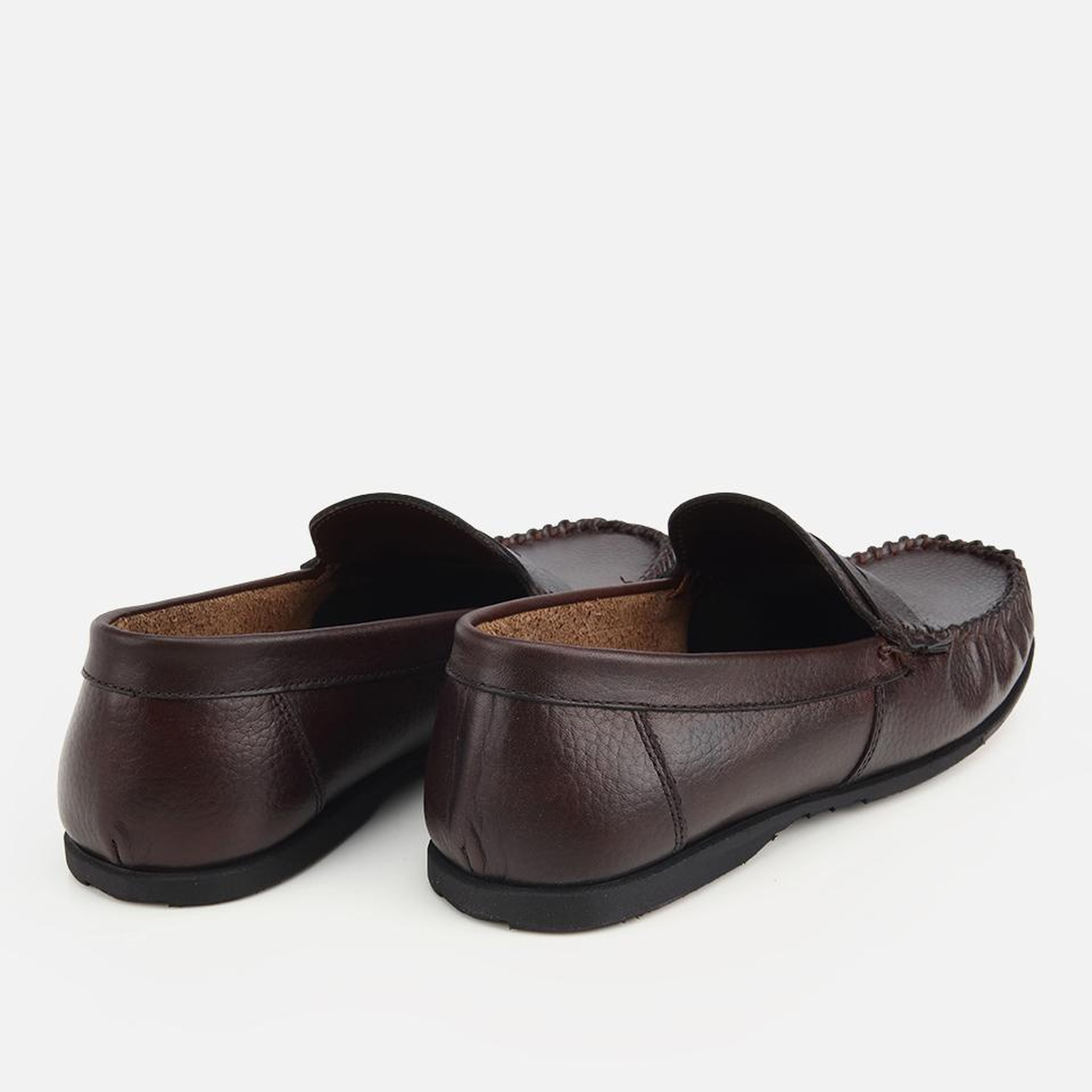 Erkek Deri Kahverengi Yumuşak Dokulu Günlük Loafer