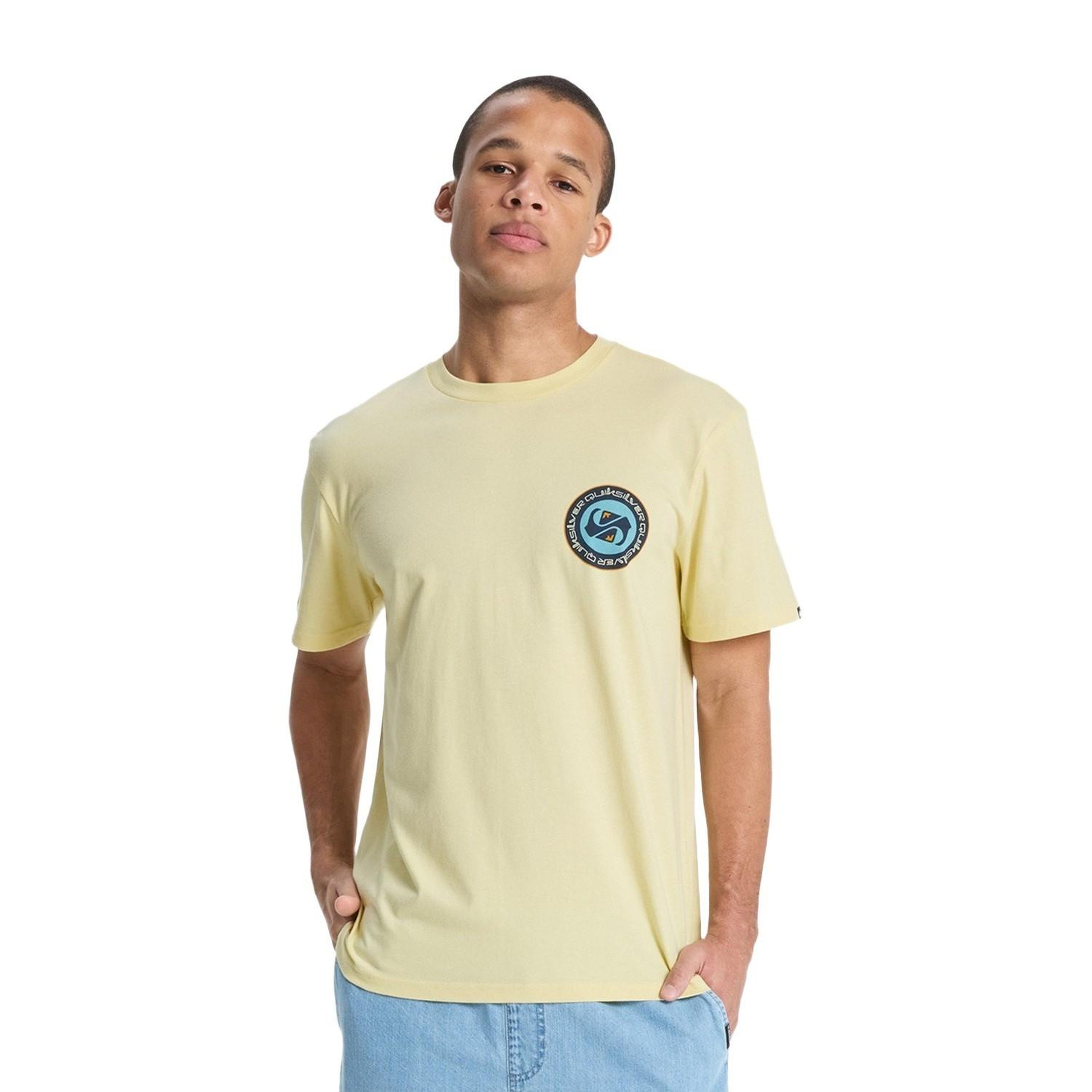 Quiksilver Ev Duality Erkek Sarı Tişört