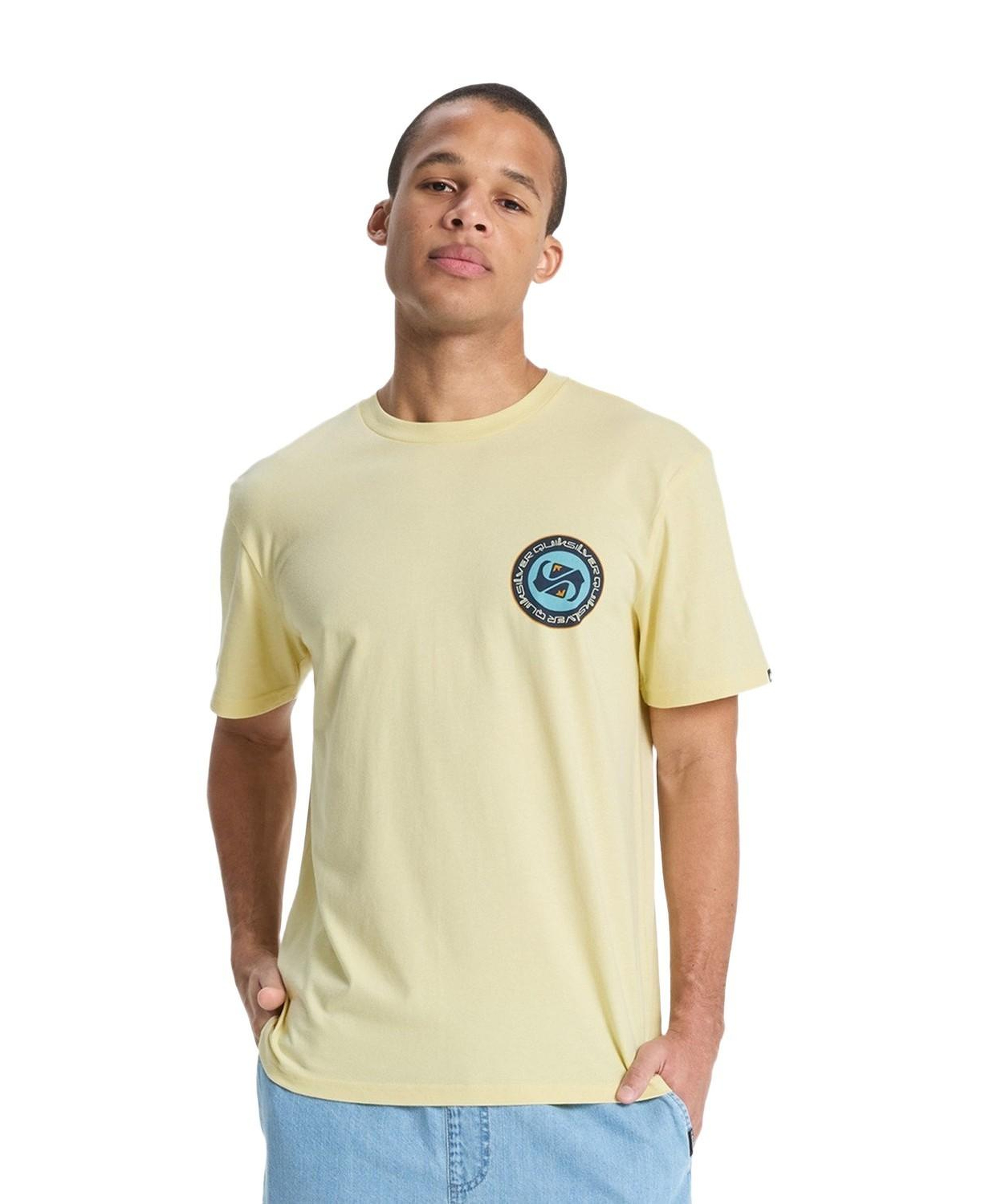 Quiksilver Ev Duality Erkek Sarı Tişört