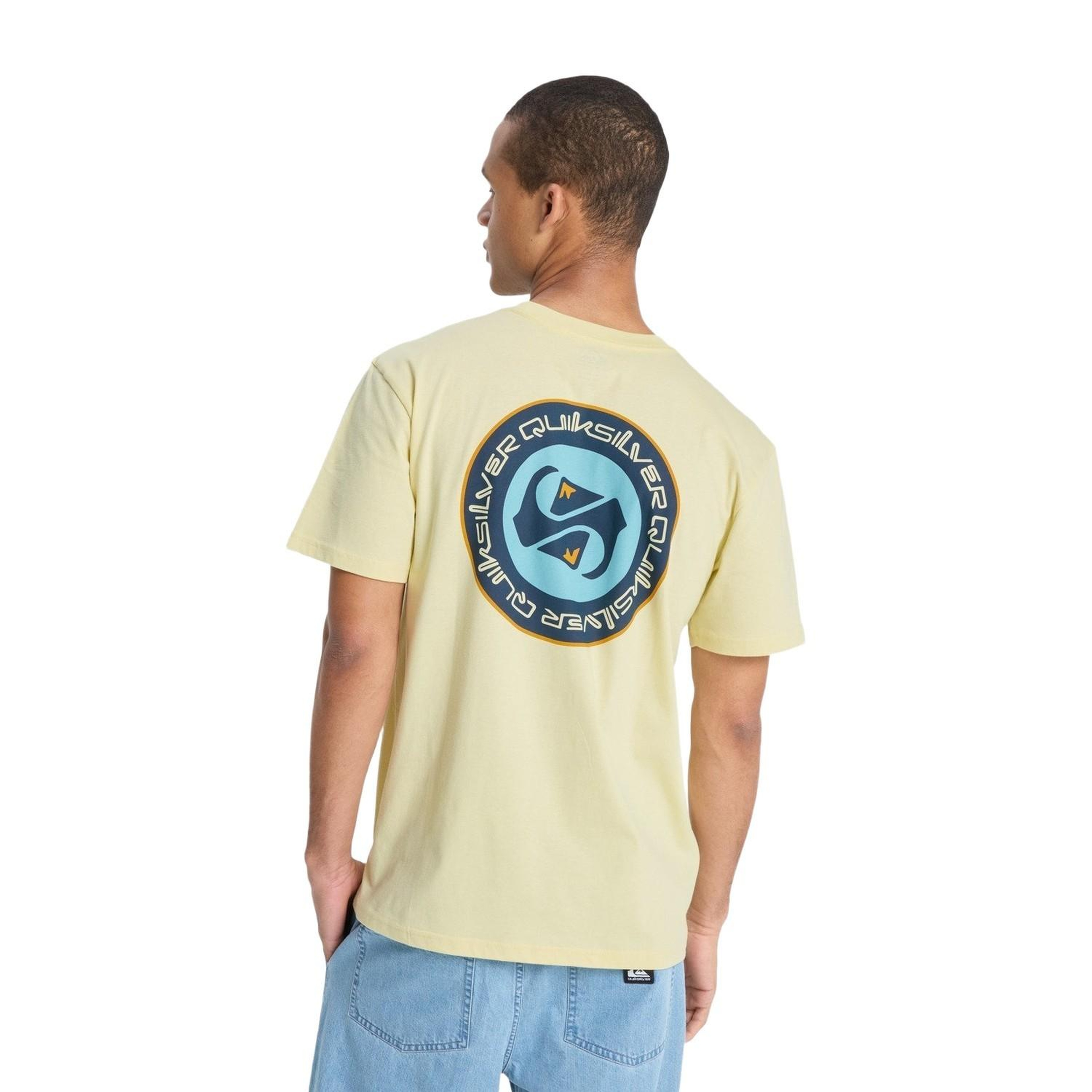 Quiksilver Ev Duality Erkek Sarı Tişört