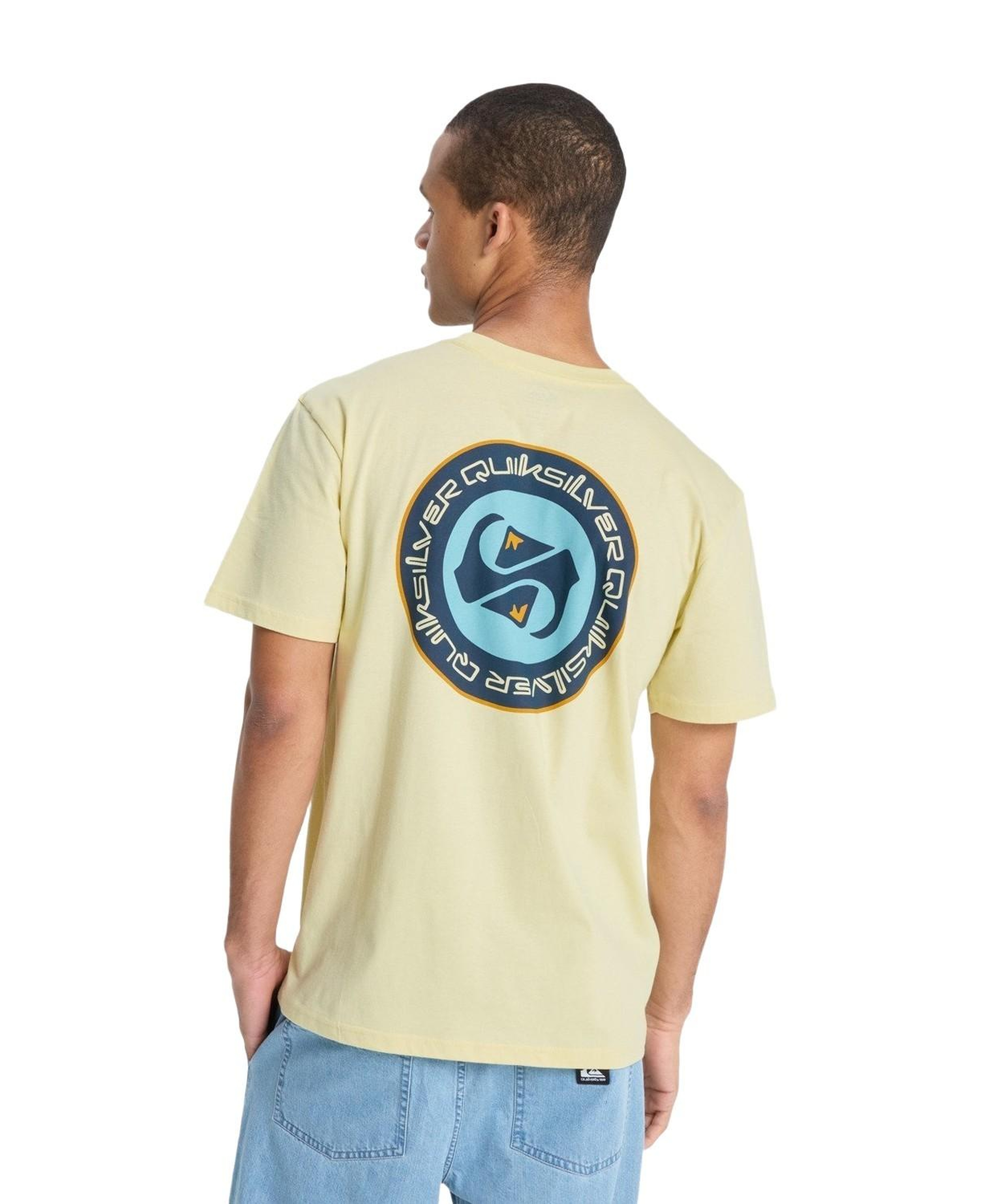 Quiksilver Ev Duality Erkek Sarı Tişört