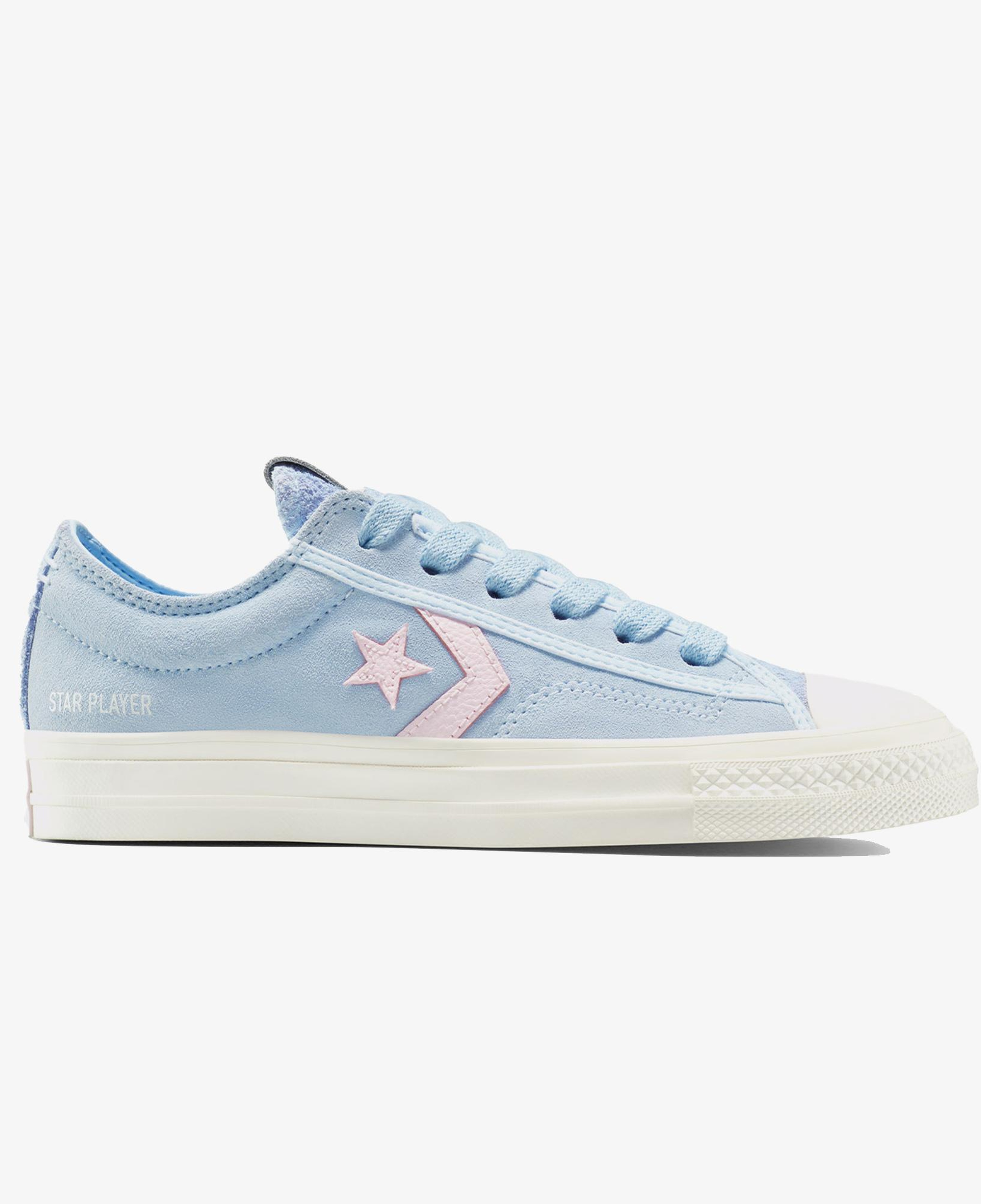 Converse Star Player 76 Colorful Suede Kadın Mavi Sneaker