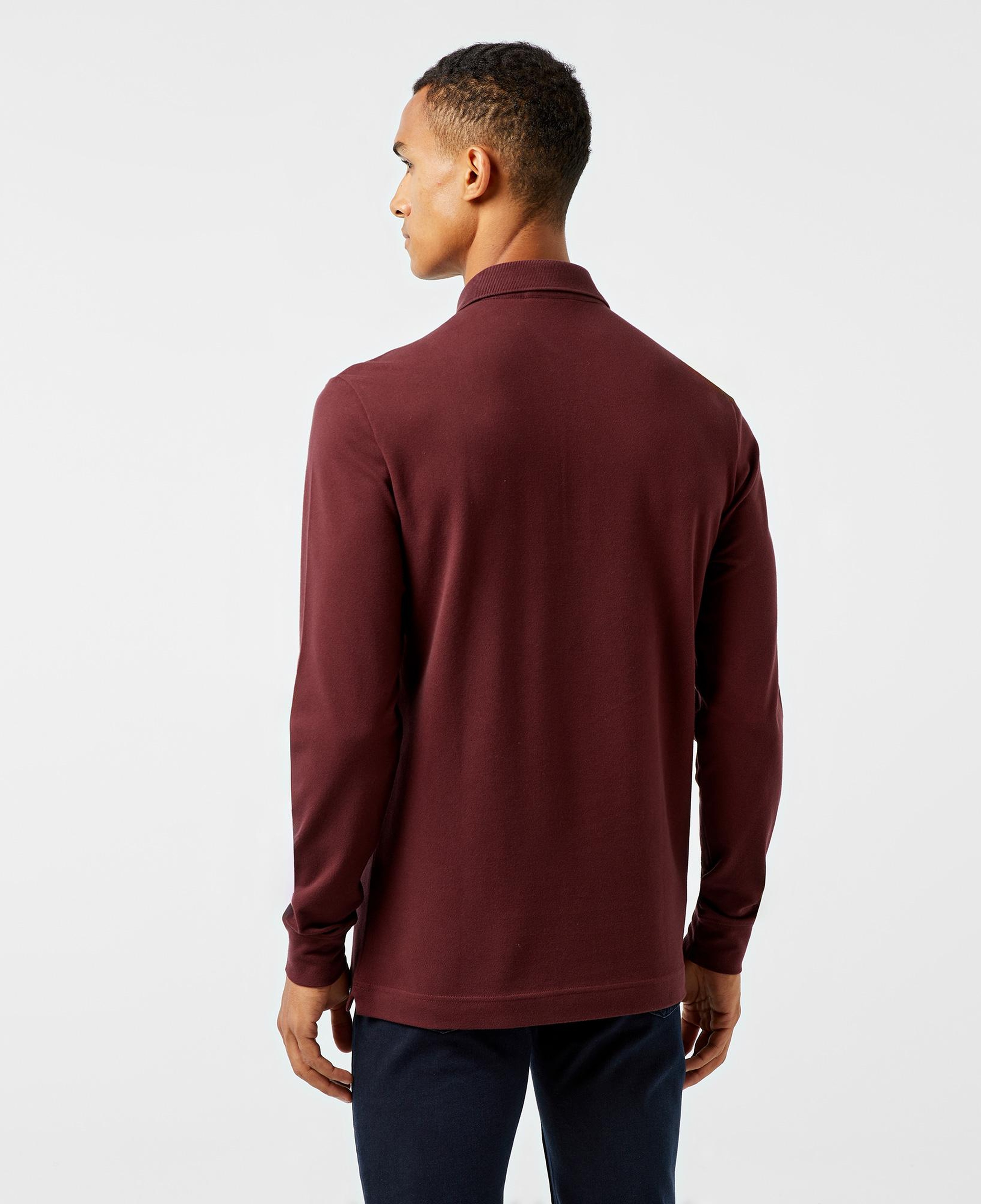 Erkek Regular Fit Uzun Kollu Bordo Paris Polo