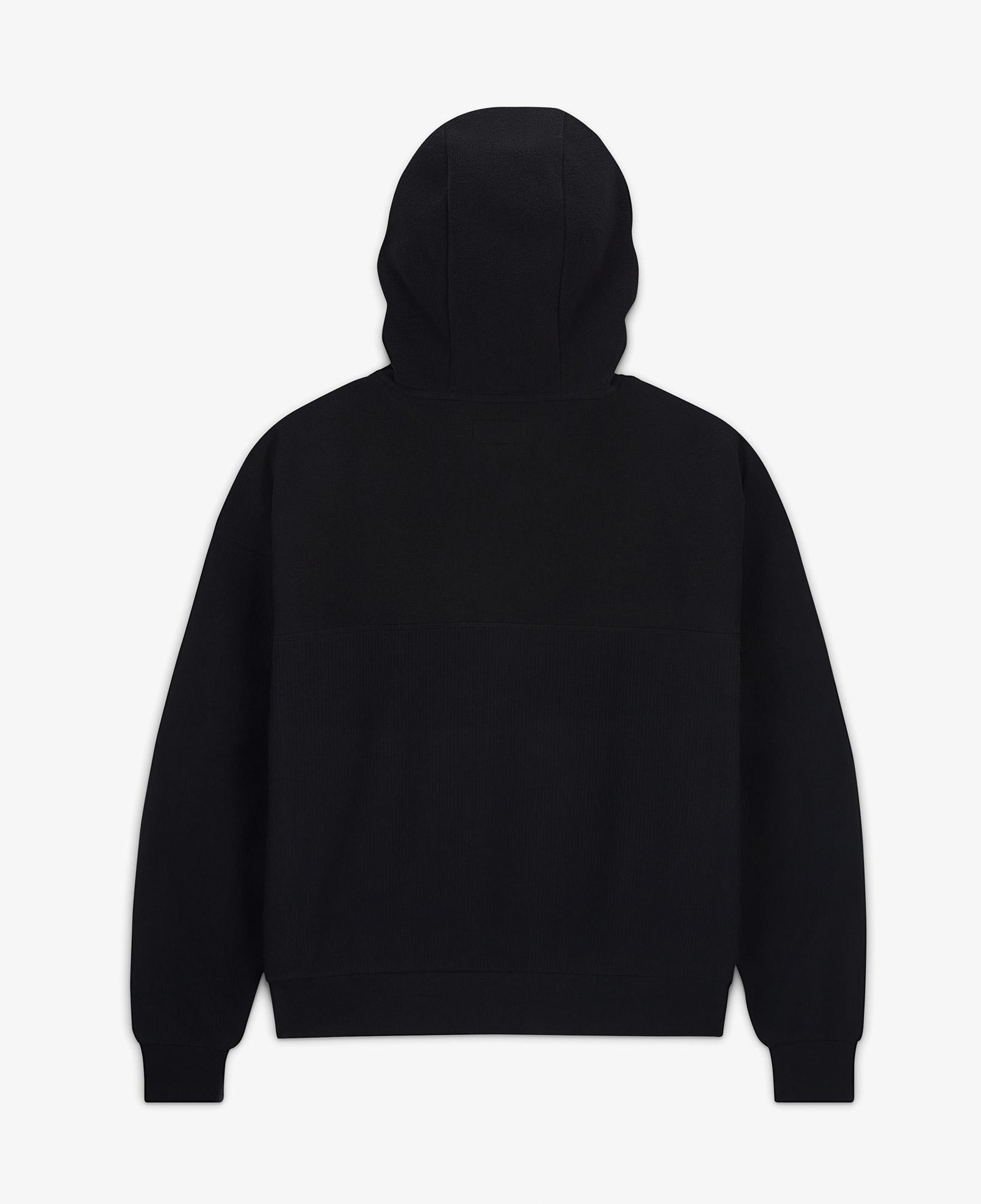 Converse Kadın Siyah Yarım Fermuarlı Hoodie
