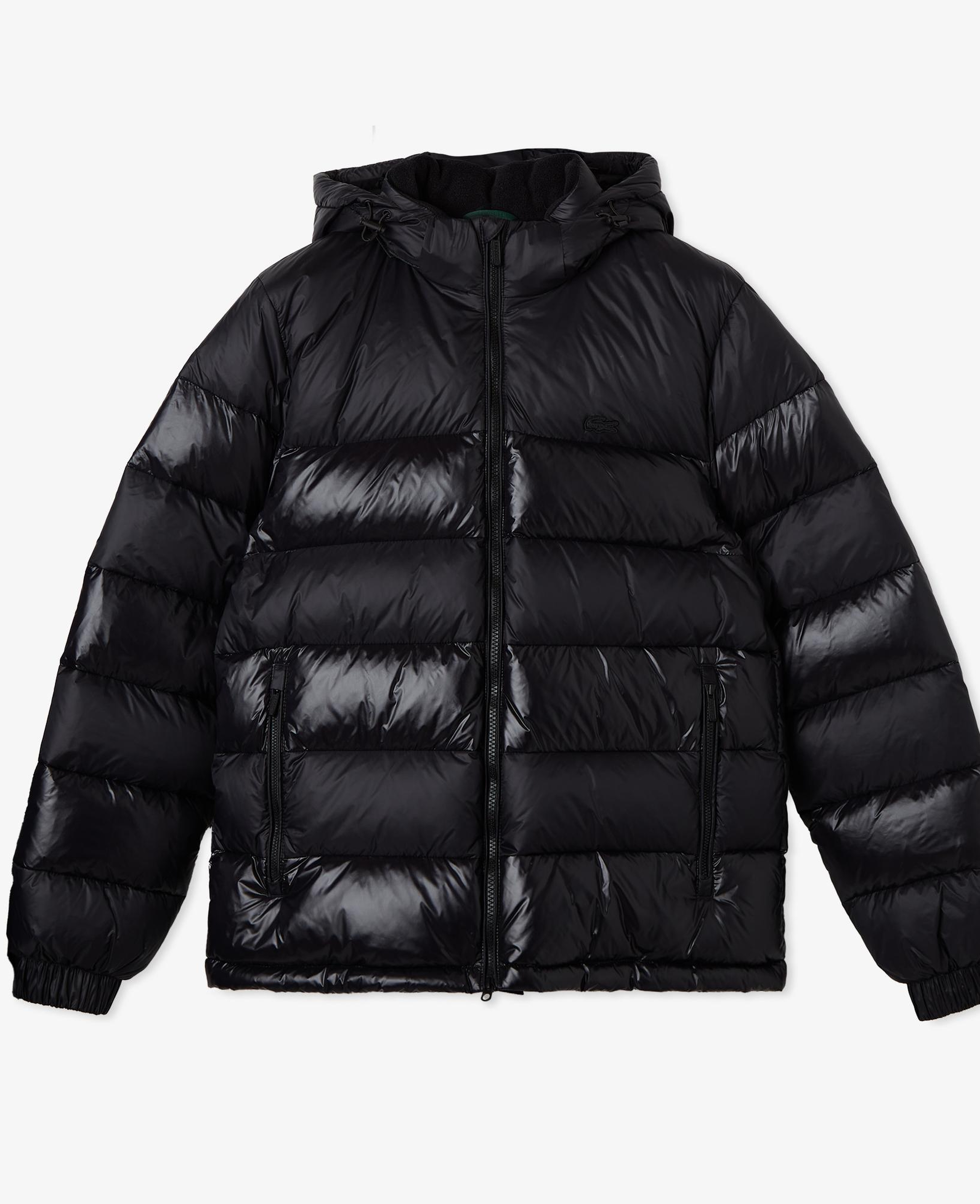 Erkek Relaxed Fit Kapüşonlu Siyah Mont