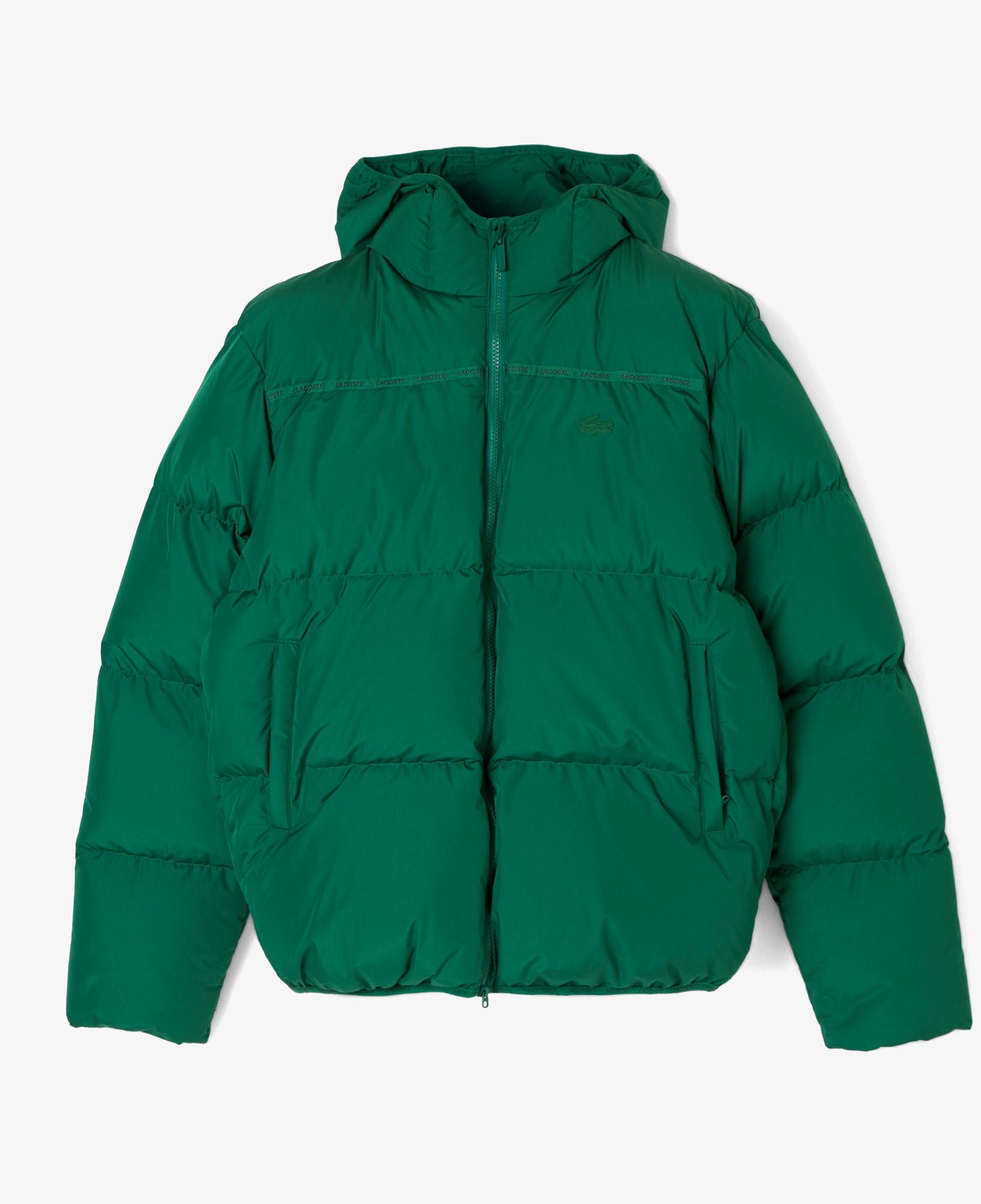 Lacoste Erkek Relaxed Fit Kapüşonlu Yeşil Mont