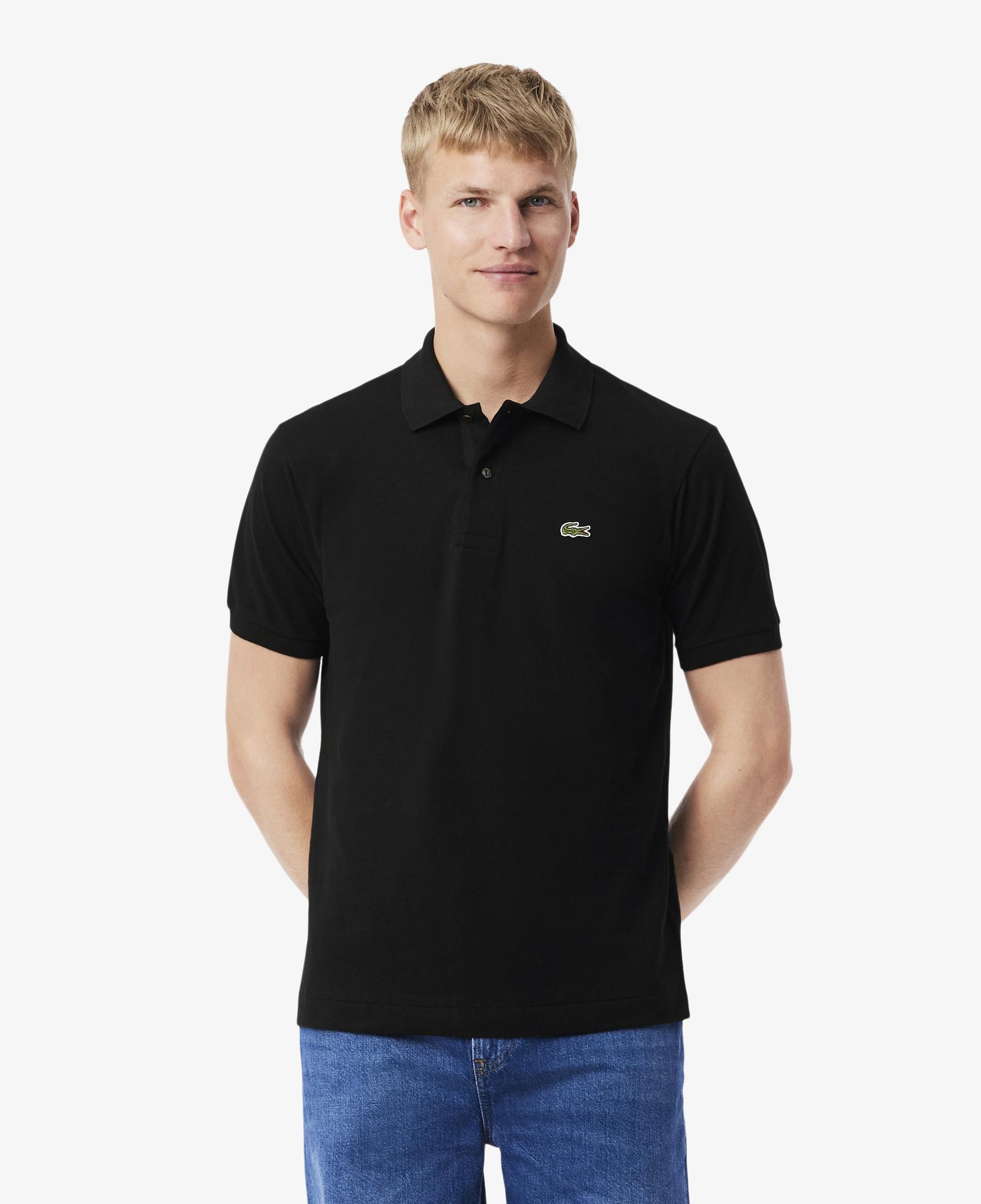 L.12.12 Erkek Classic Fit Siyah Polo