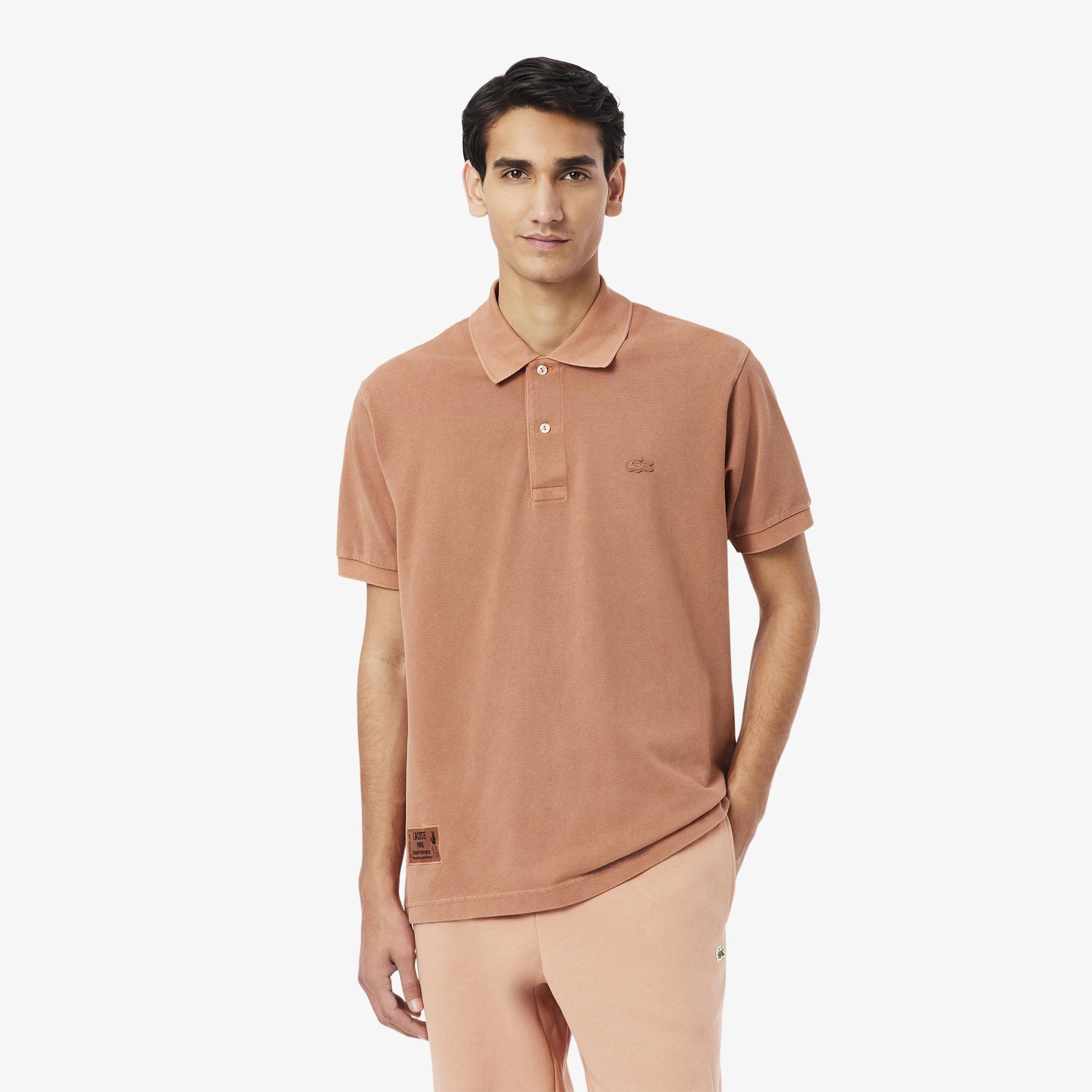 L.12.12 Erkek Classic Fit Kahverengi Polo