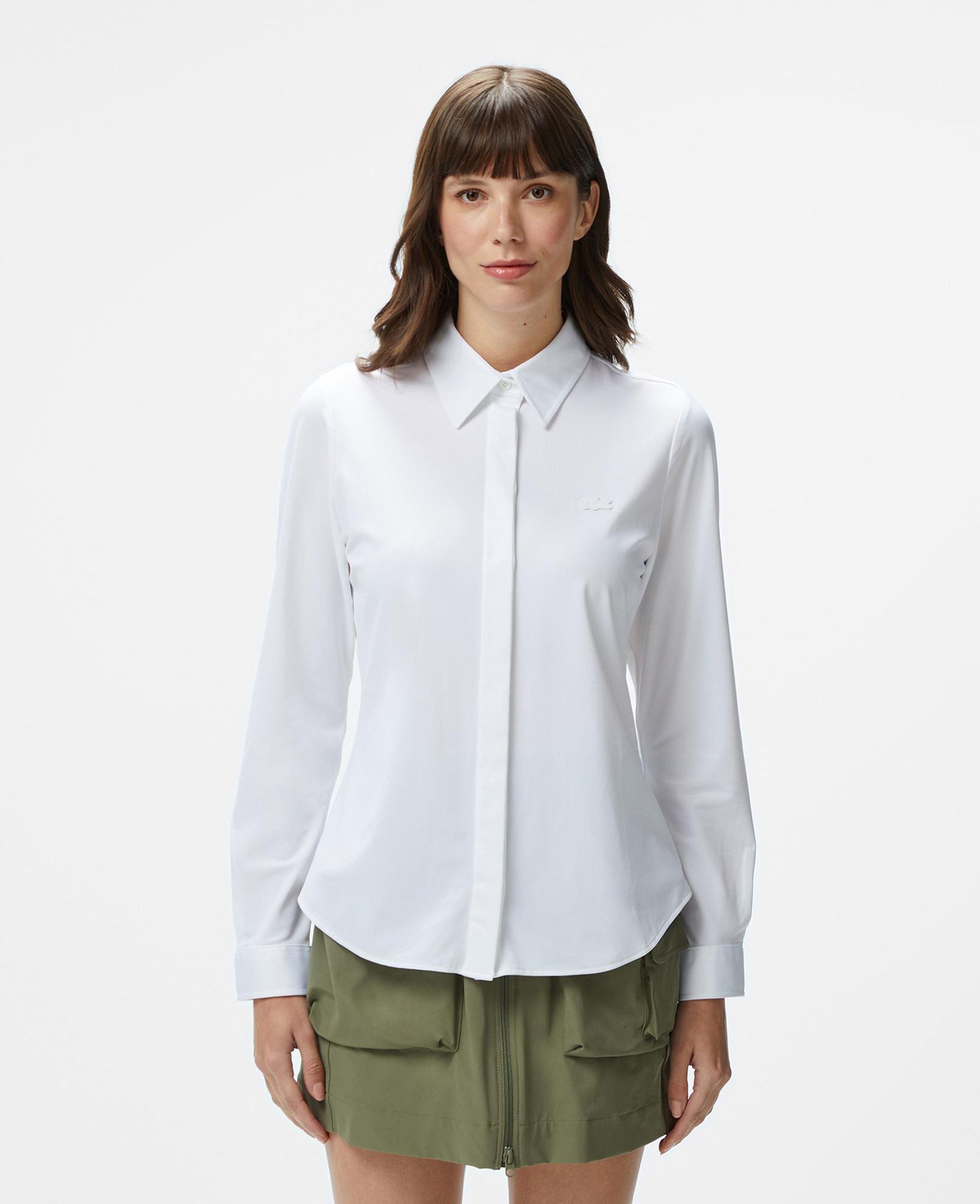 Kadın Slim Fit Beyaz Gömlek