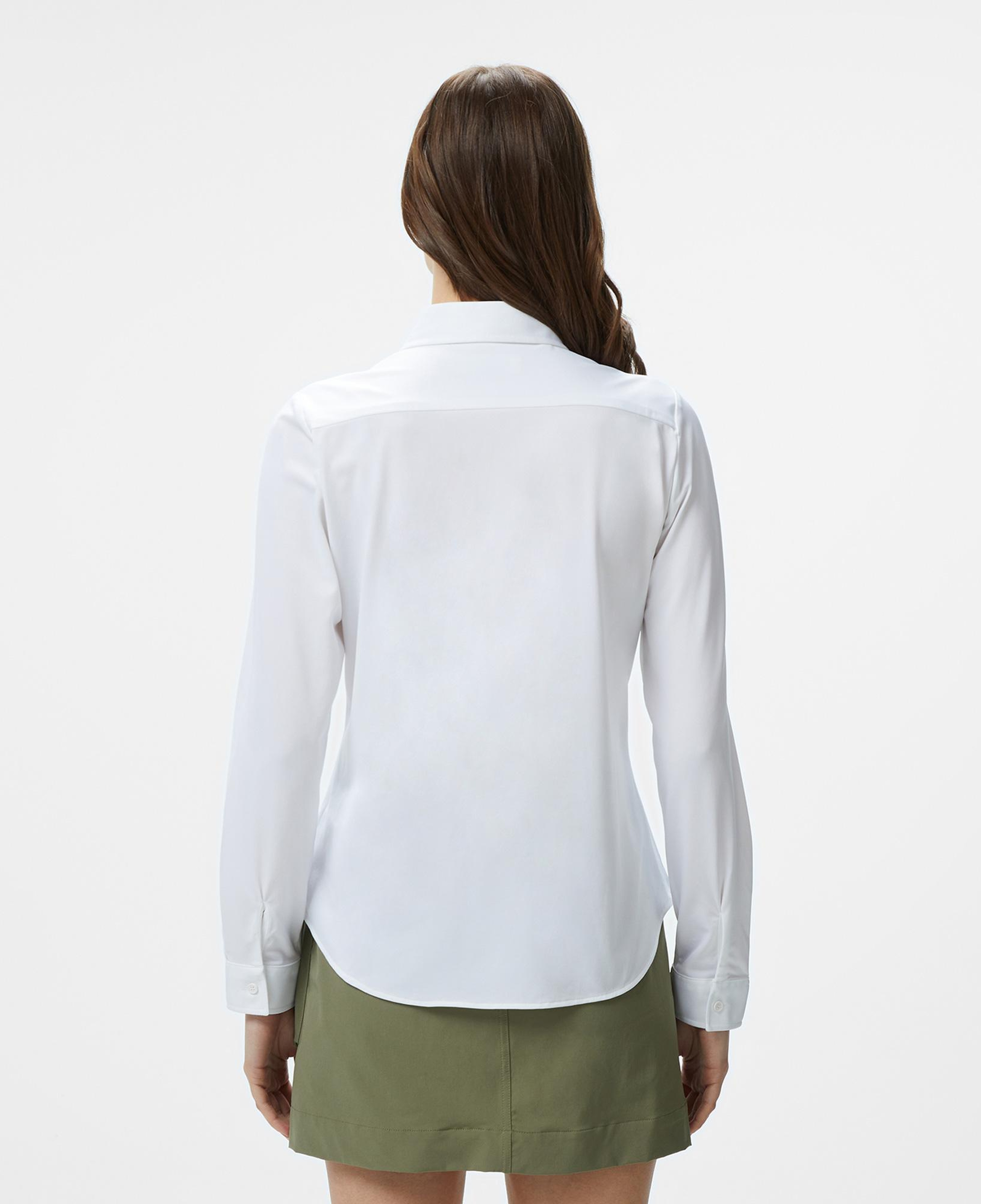 Kadın Slim Fit Beyaz Gömlek