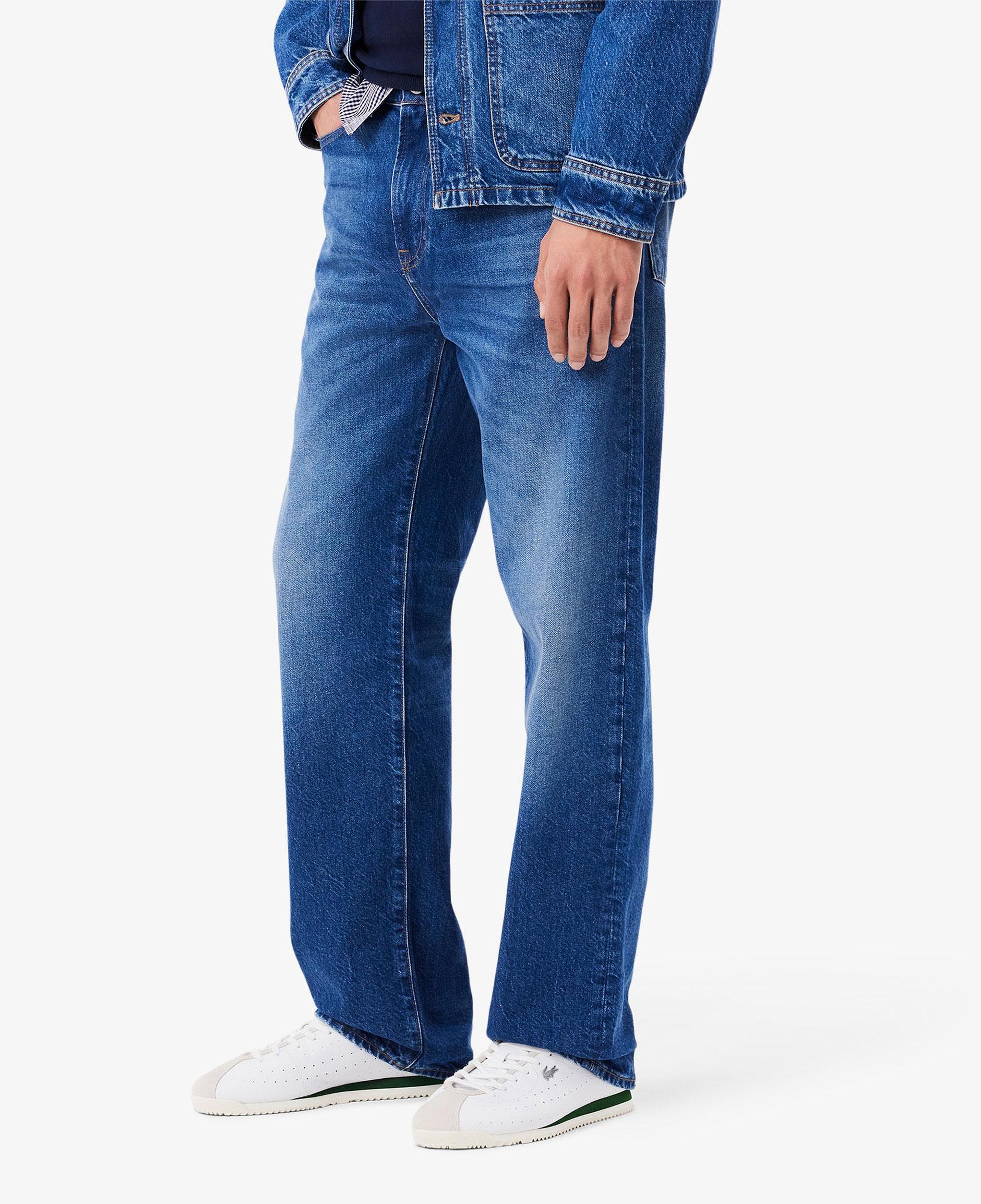 Erkek Straight Fit Lacivert Jean Pantolon