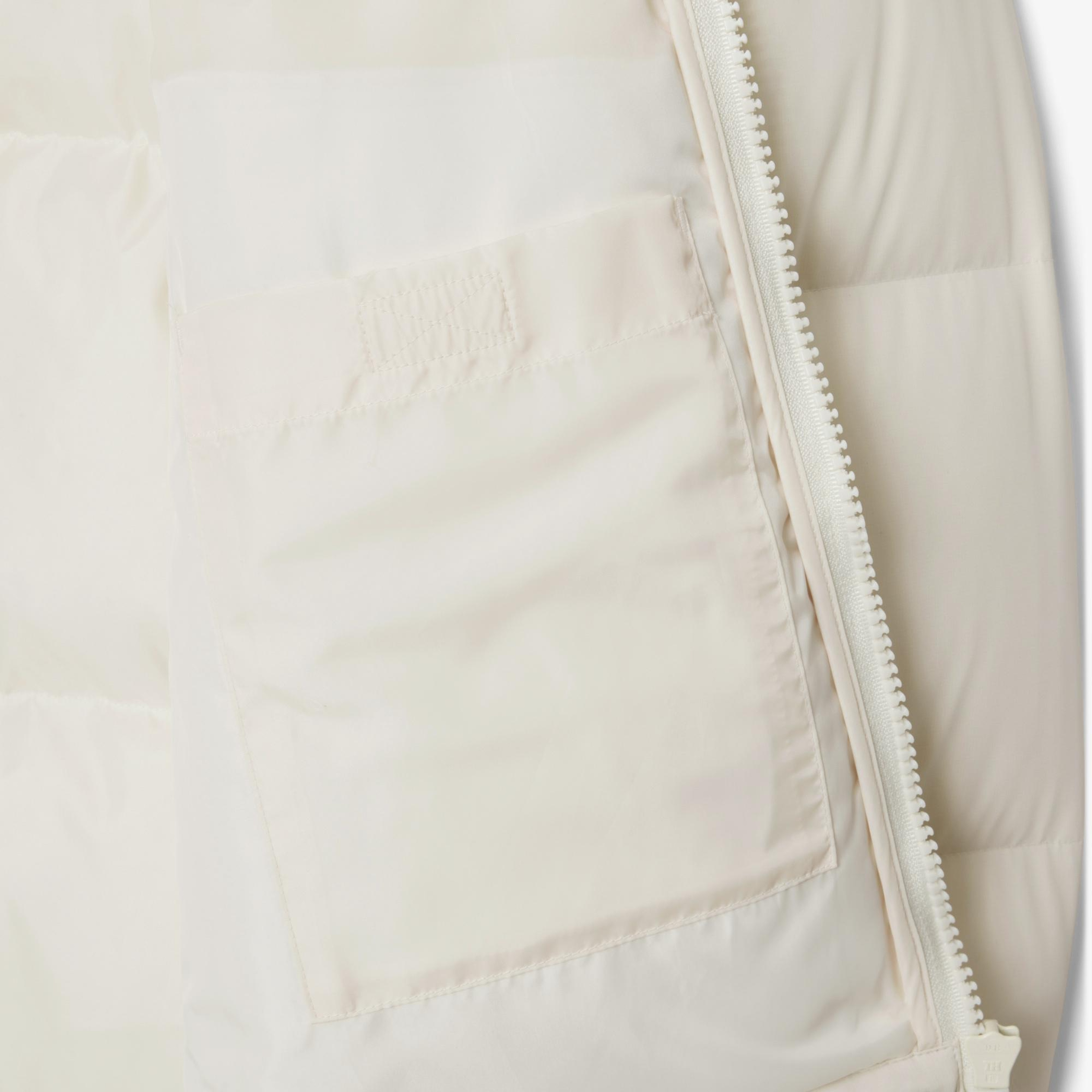 Lacoste Erkek Relaxed Fit Kapüşonlu Krem Mont