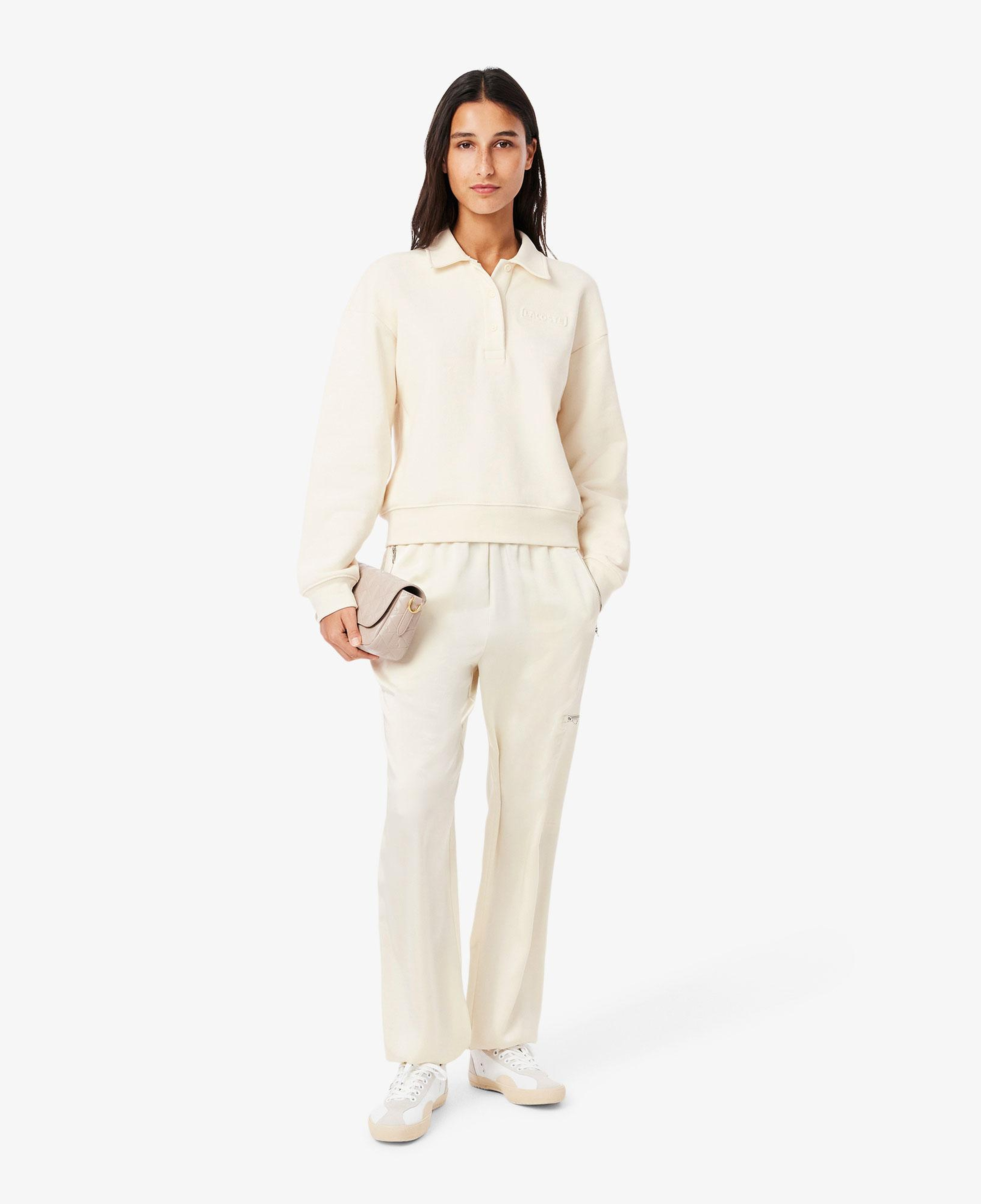 Kadın Oversized Fit Krem Pantolon