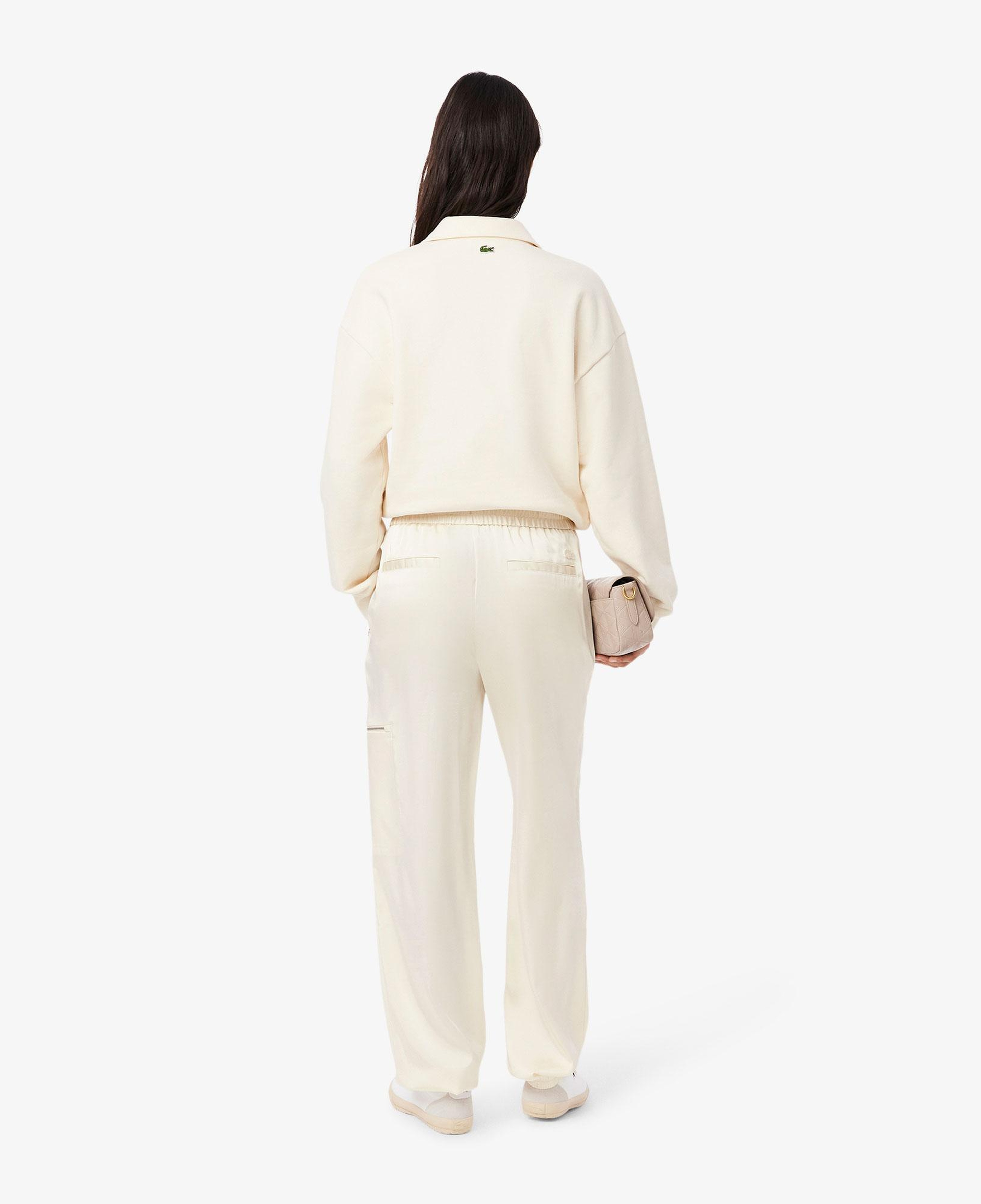 Kadın Oversized Fit Krem Pantolon