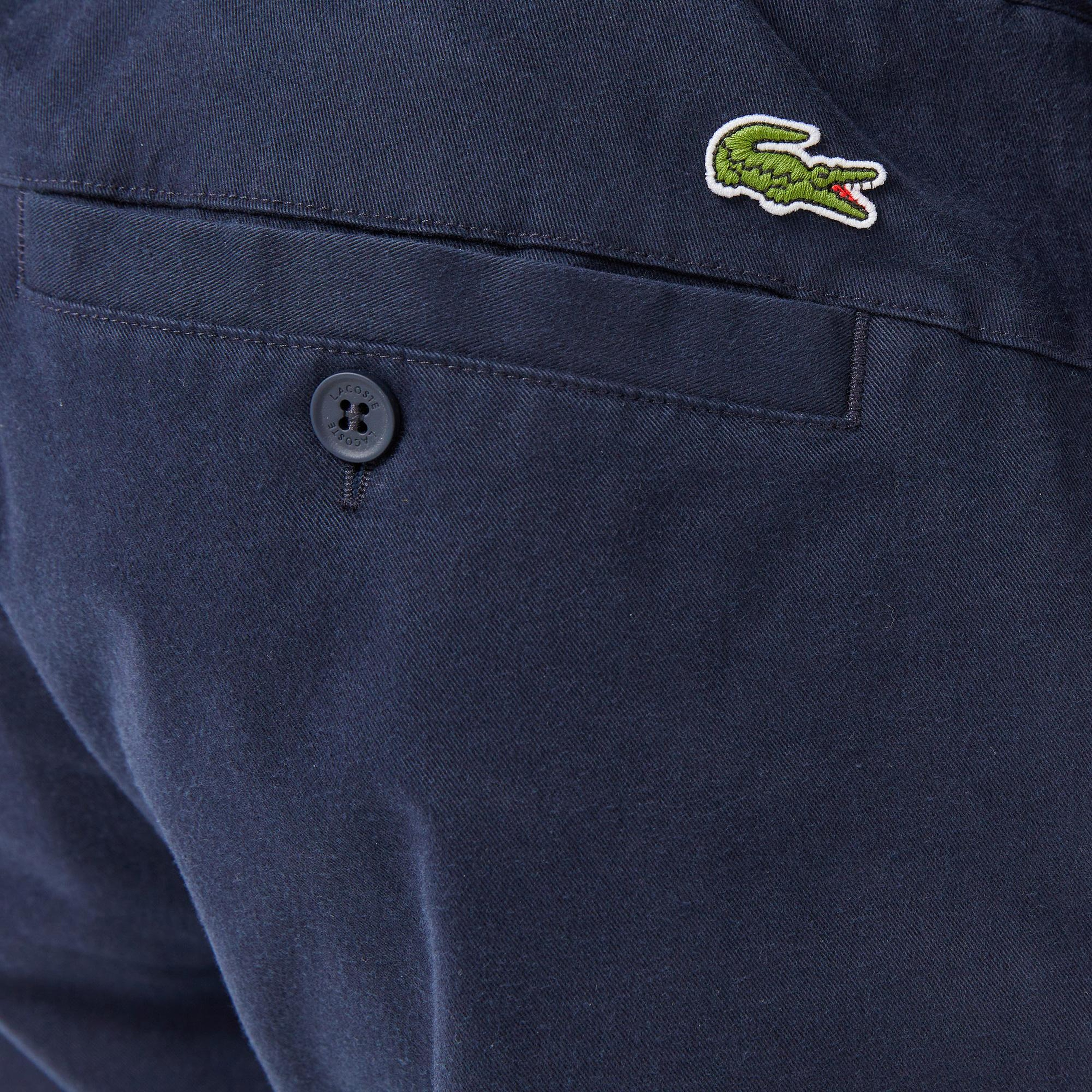 Erkek Slim Fit Lacivert Chino Pantolon
