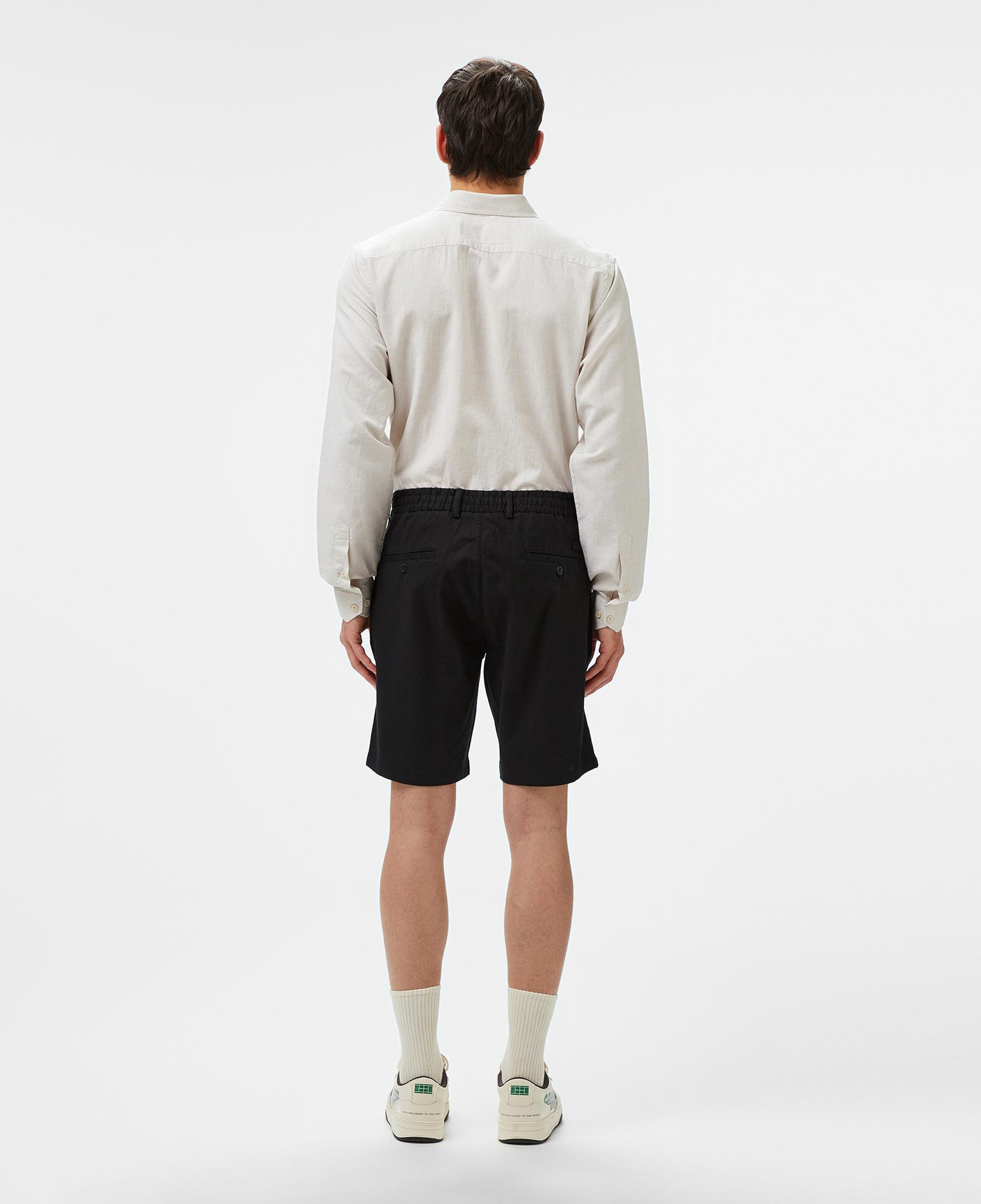 Erkek Regular Fit Siyah Bermuda Şort