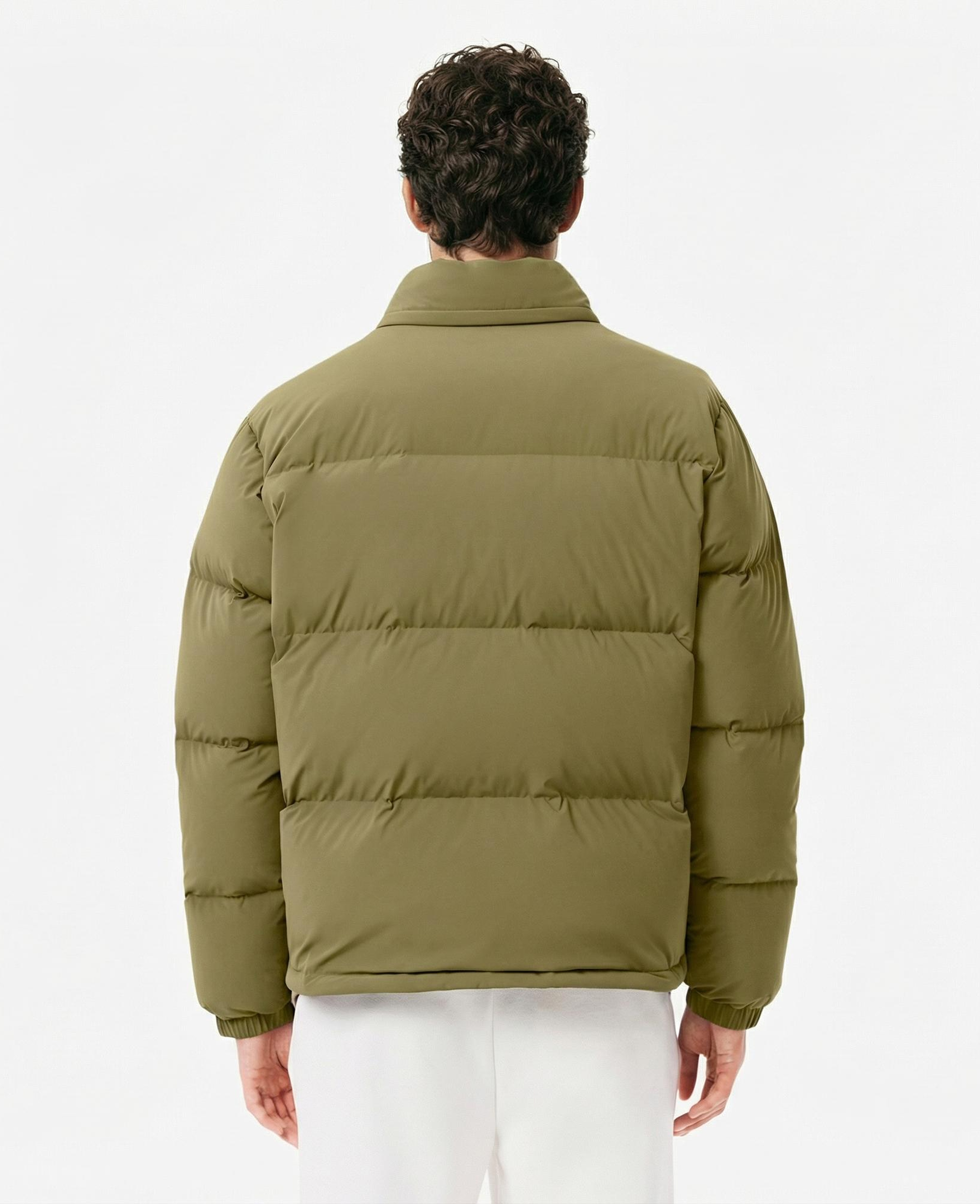 Lacoste Erkek Relaxed Fit Kapüşonlu Haki Mont