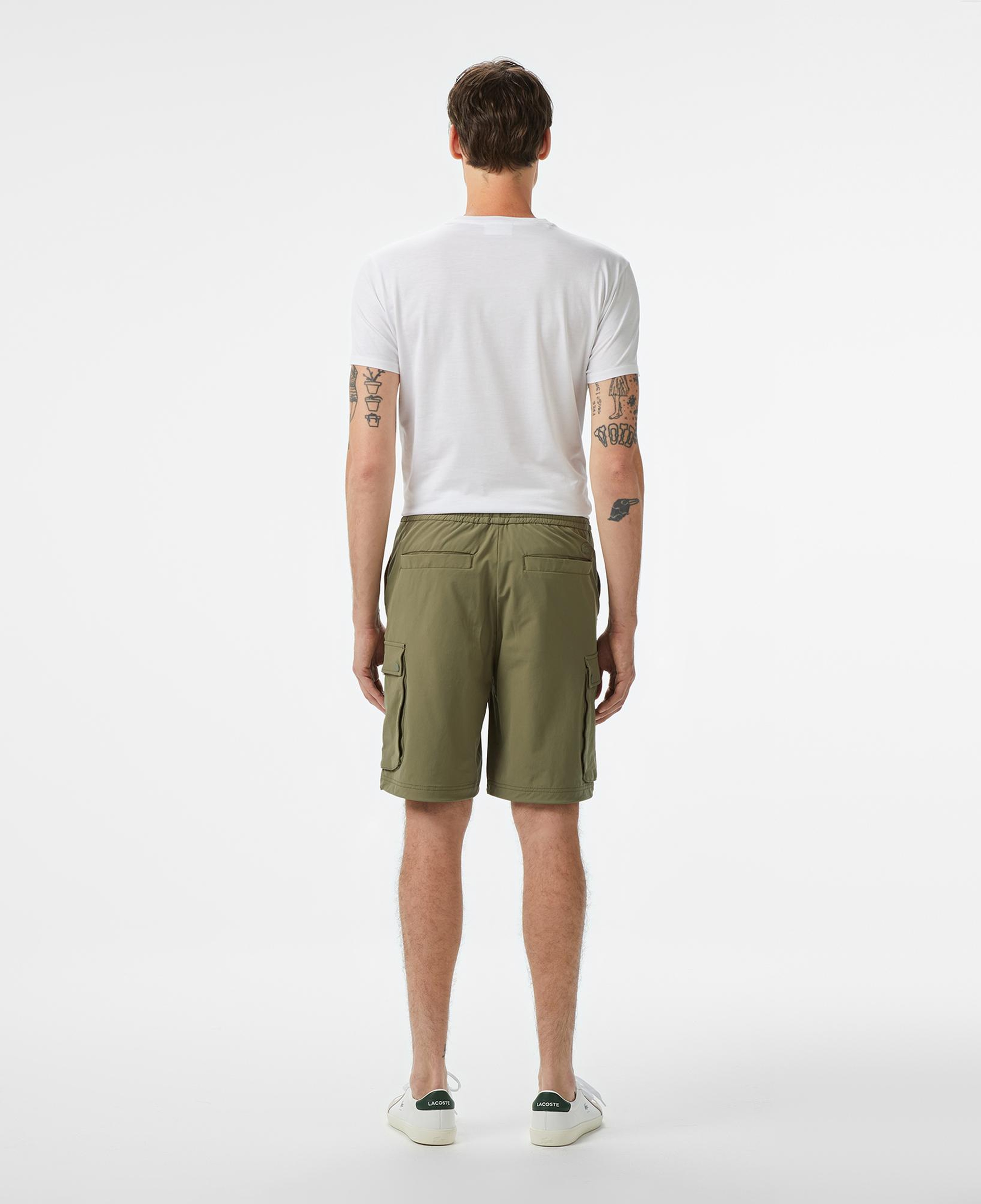 Erkek Relaxed Fit Haki Bermuda Şort