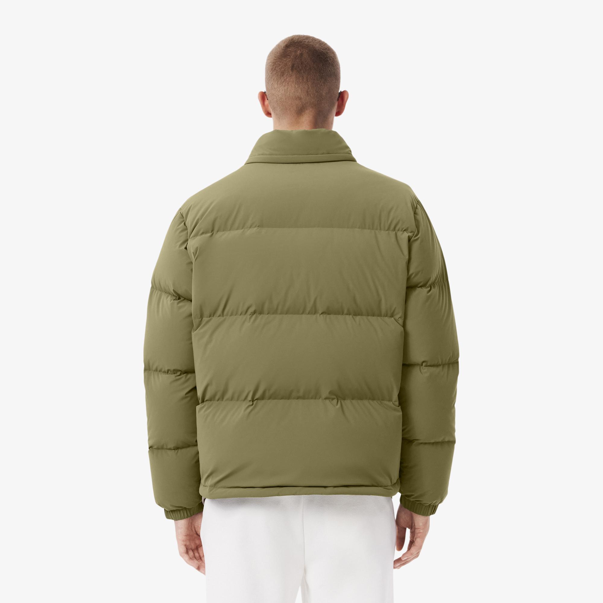 Lacoste Erkek Relaxed Fit Kapüşonlu Haki Mont