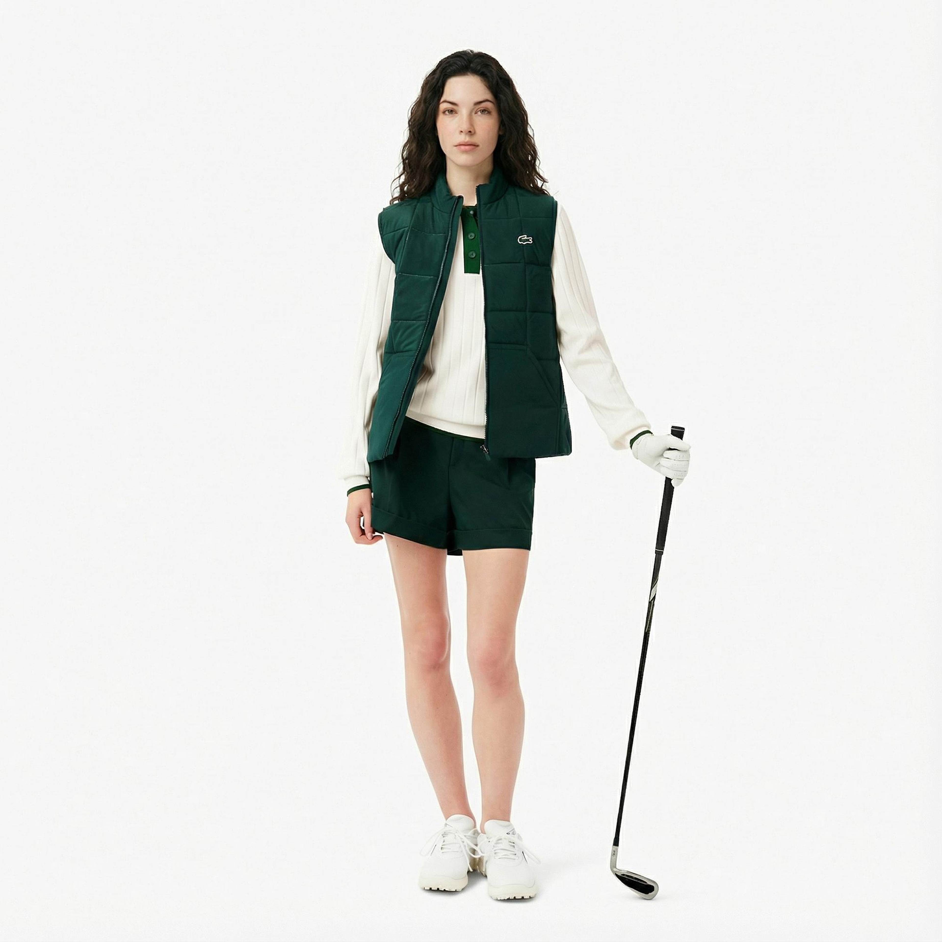 Lacoste Kadın Regular Fit Kısa Kollu Polo Yaka Beyaz Triko
