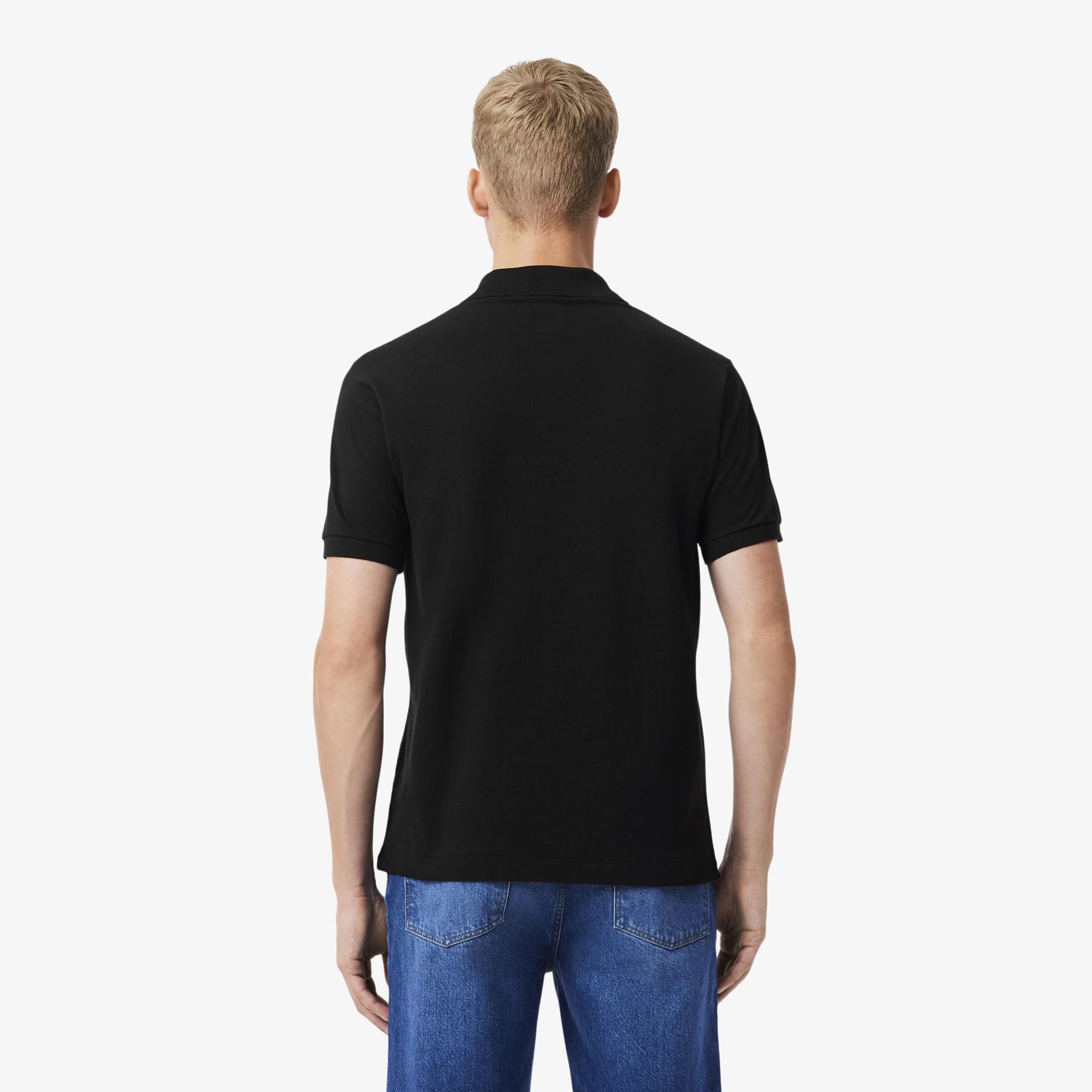 L.12.12 Erkek Classic Fit Siyah Polo