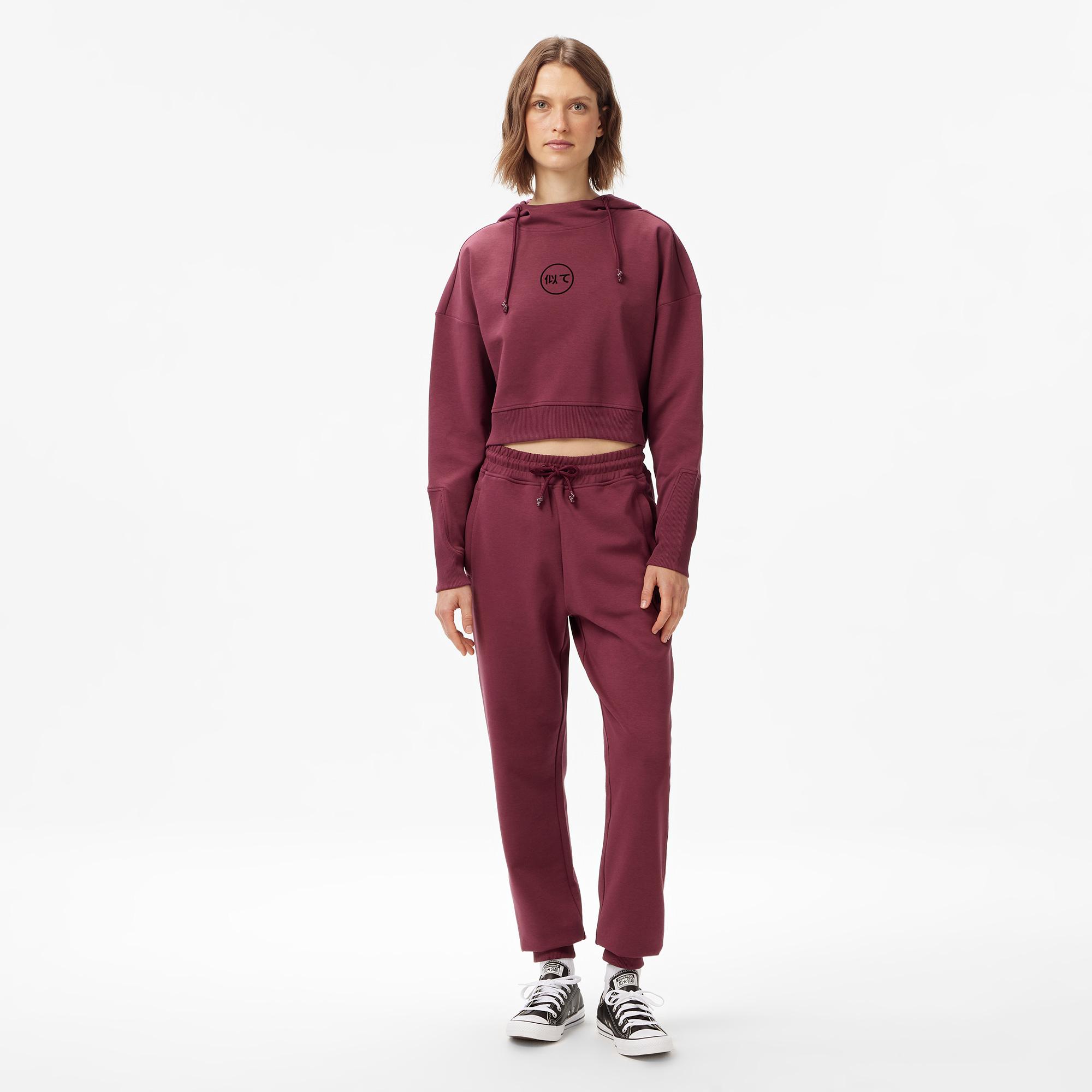 UNITED4 Classic Kadın Bordo Hoodie