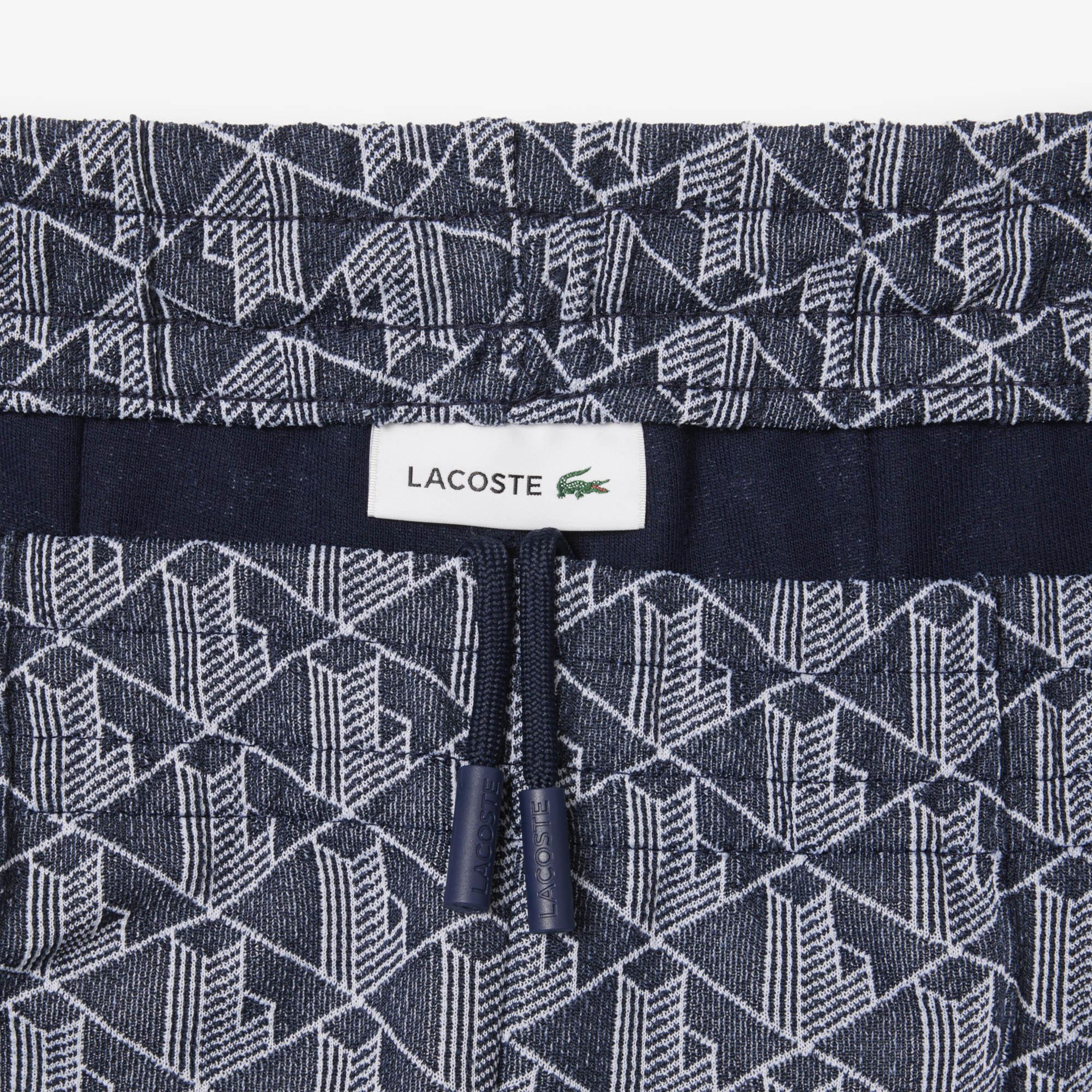 Lacoste Flare Fit Monogram Kadın Lacivert Eşofman Altı