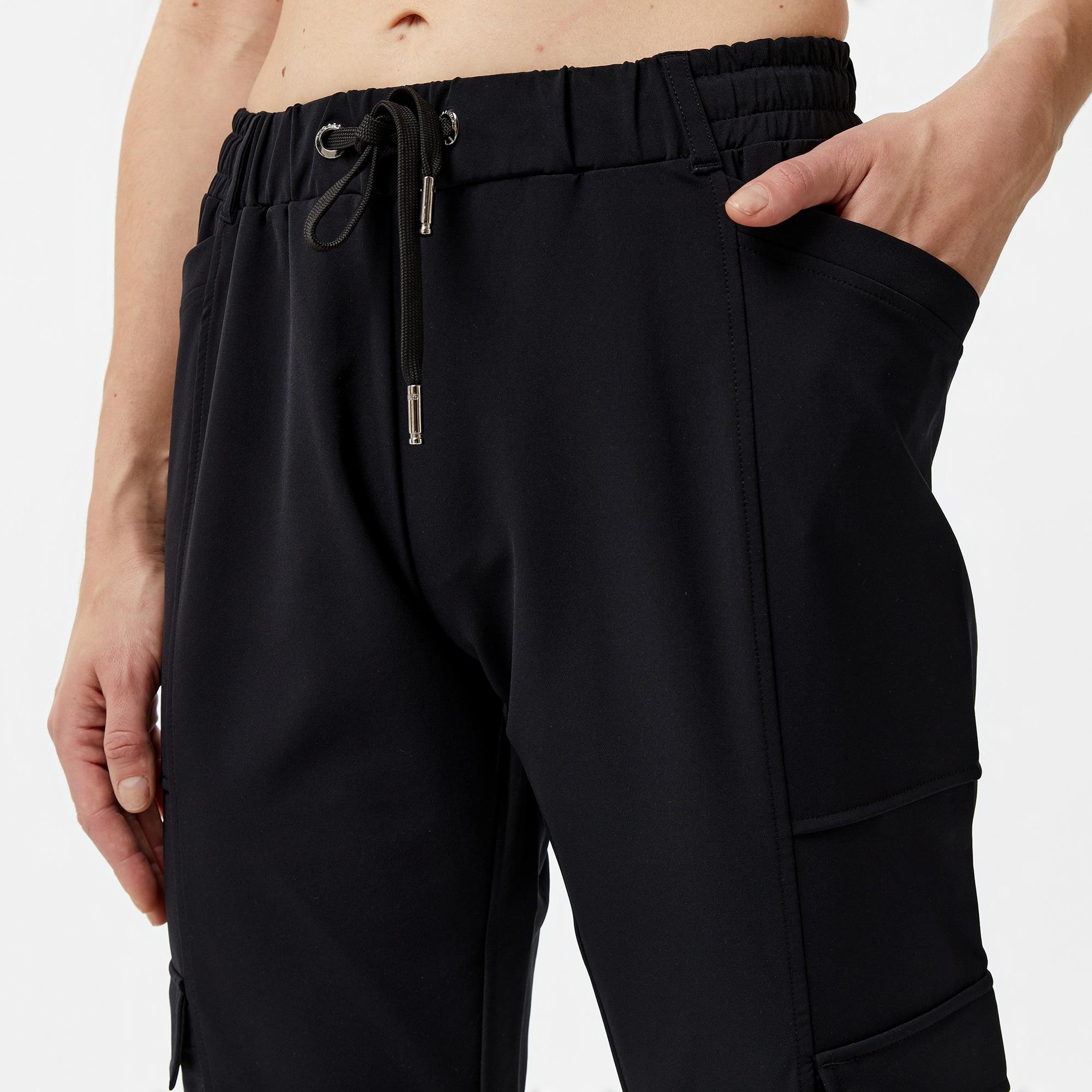 Sportempt Stw141 Kadın Siyah Pantolon
