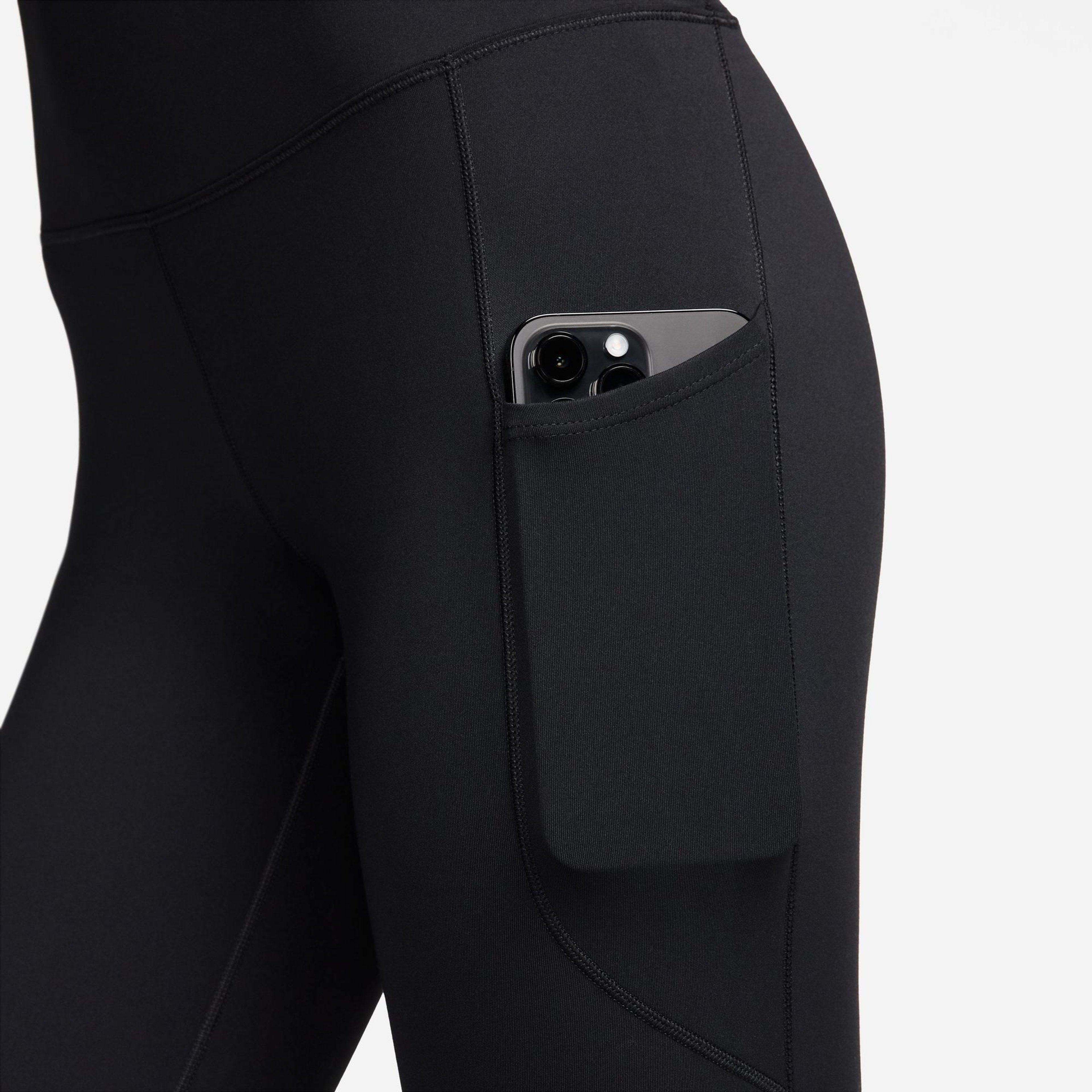 Nike Dri-Fit One High Rise 7/8 Kadın Siyah Tayt