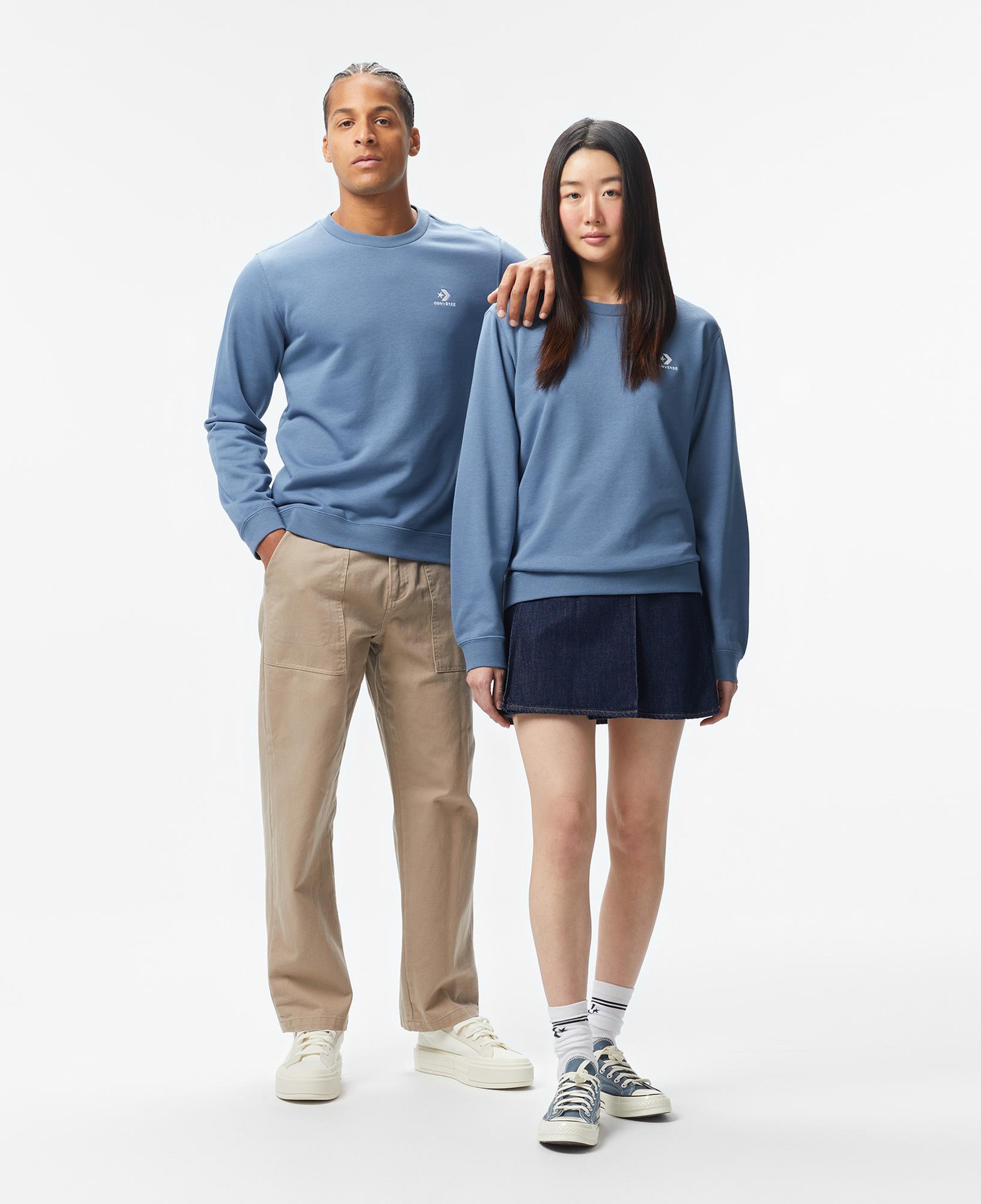 Converse Classic Unisex Mavi Sweatshirt