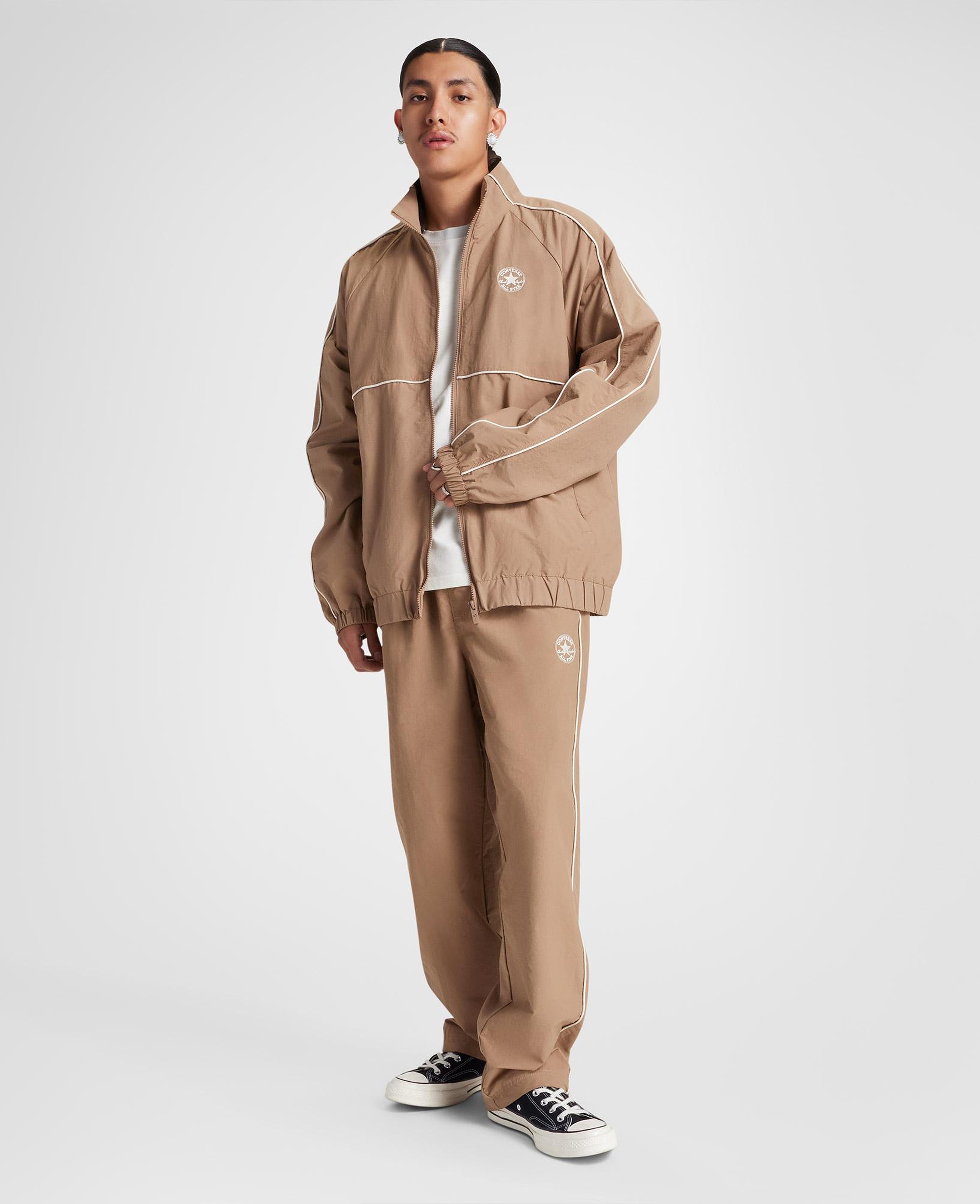 Converse Retro Windbreaker Erkek Kahverengi Ceket