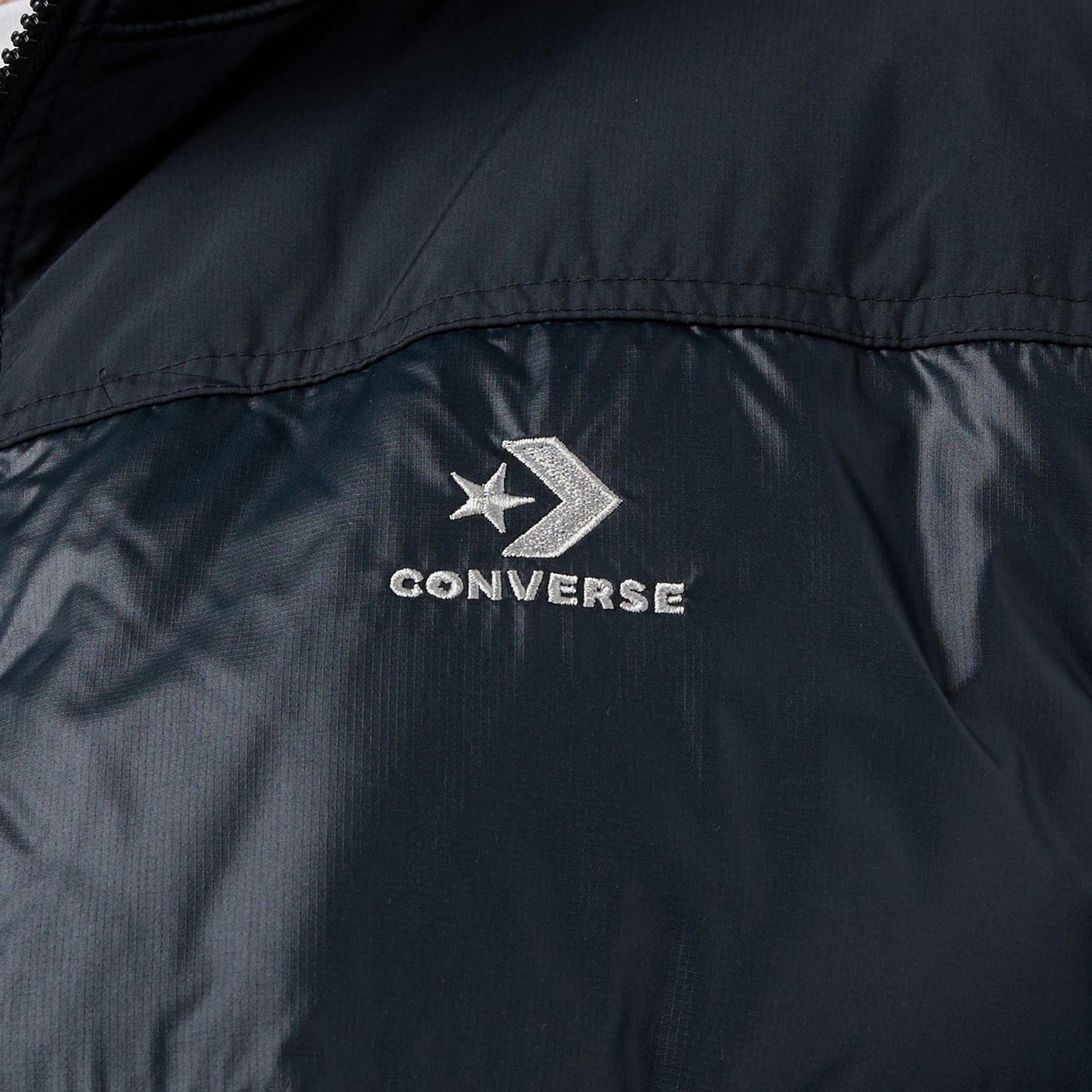 Converse Classic Erkek Dik Yaka Siyah Şişme Mont