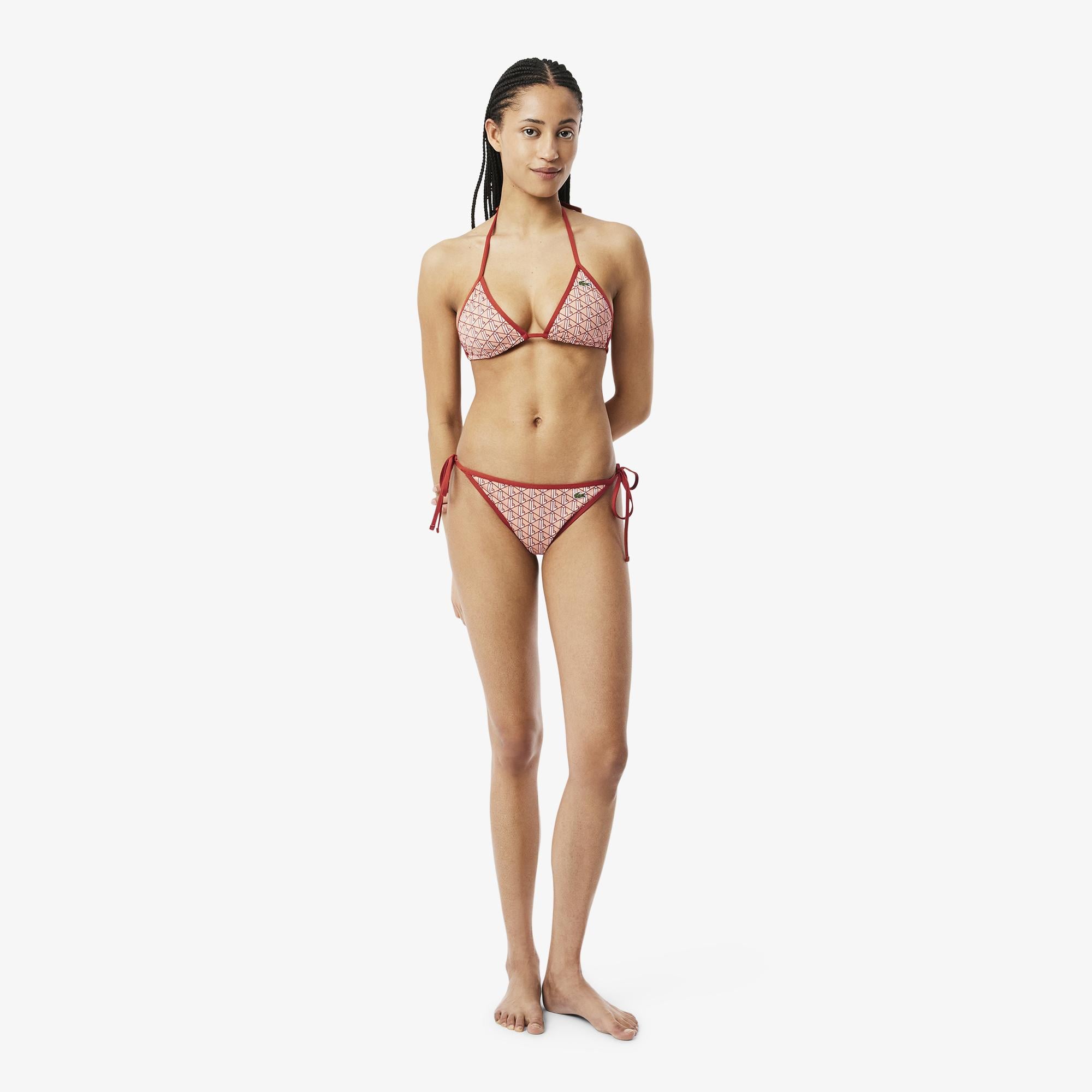 Lacoste Kadın Monogram Kırmızı Bikini Altı