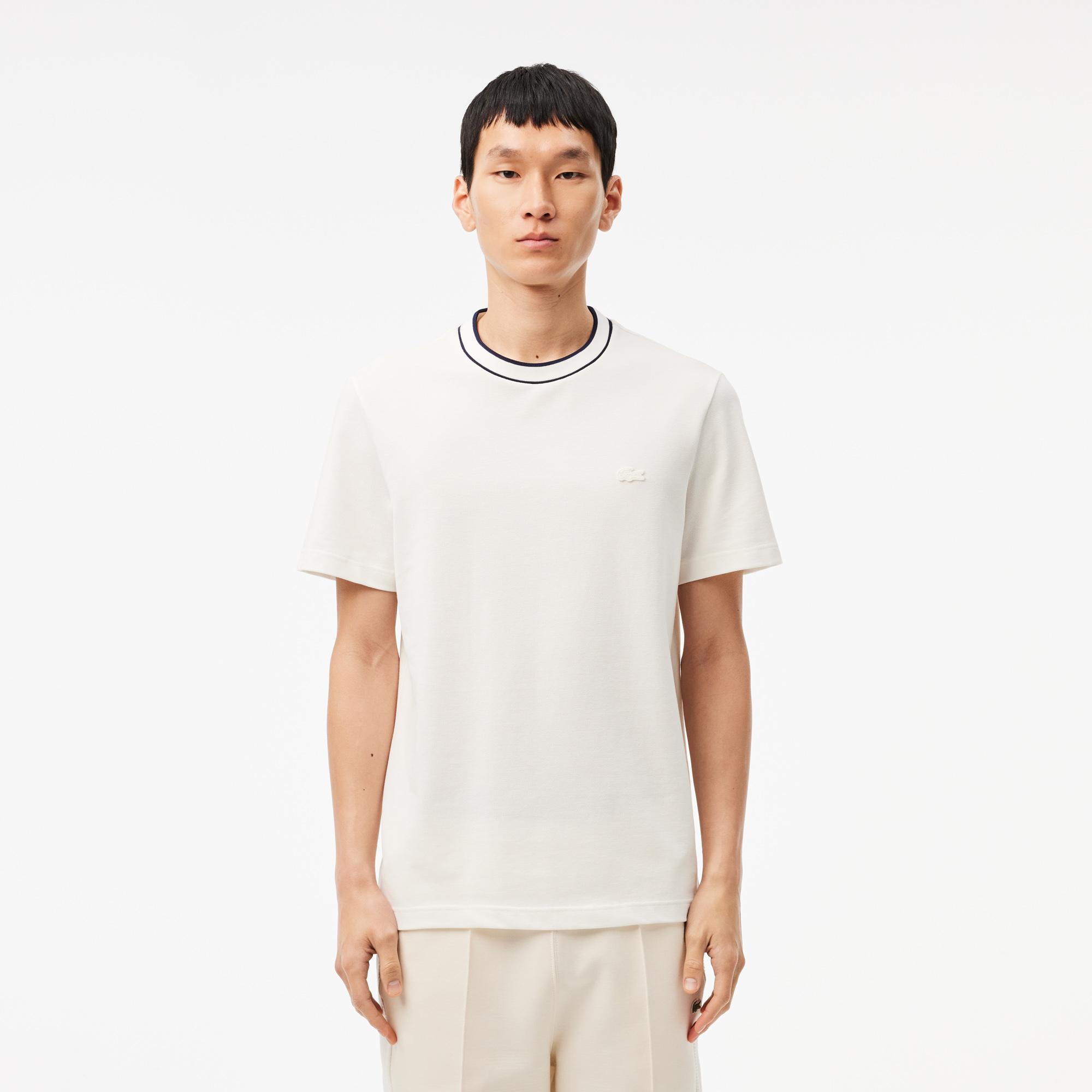 Erkek Regular Fit Bisiklet Yaka Beyaz T-Shirt