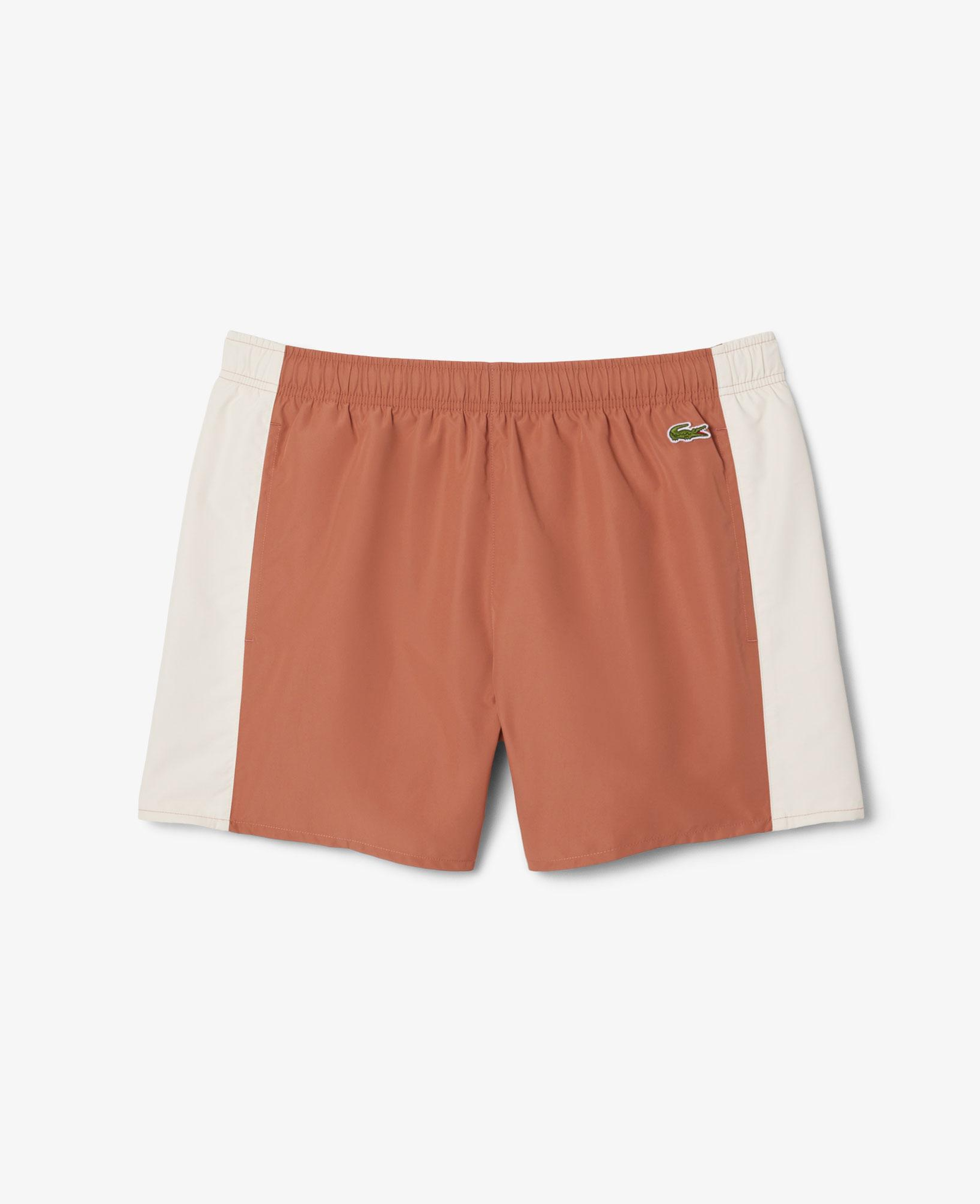 Lacoste Erkek Renk Bloklu Turuncu Deniz Şortu