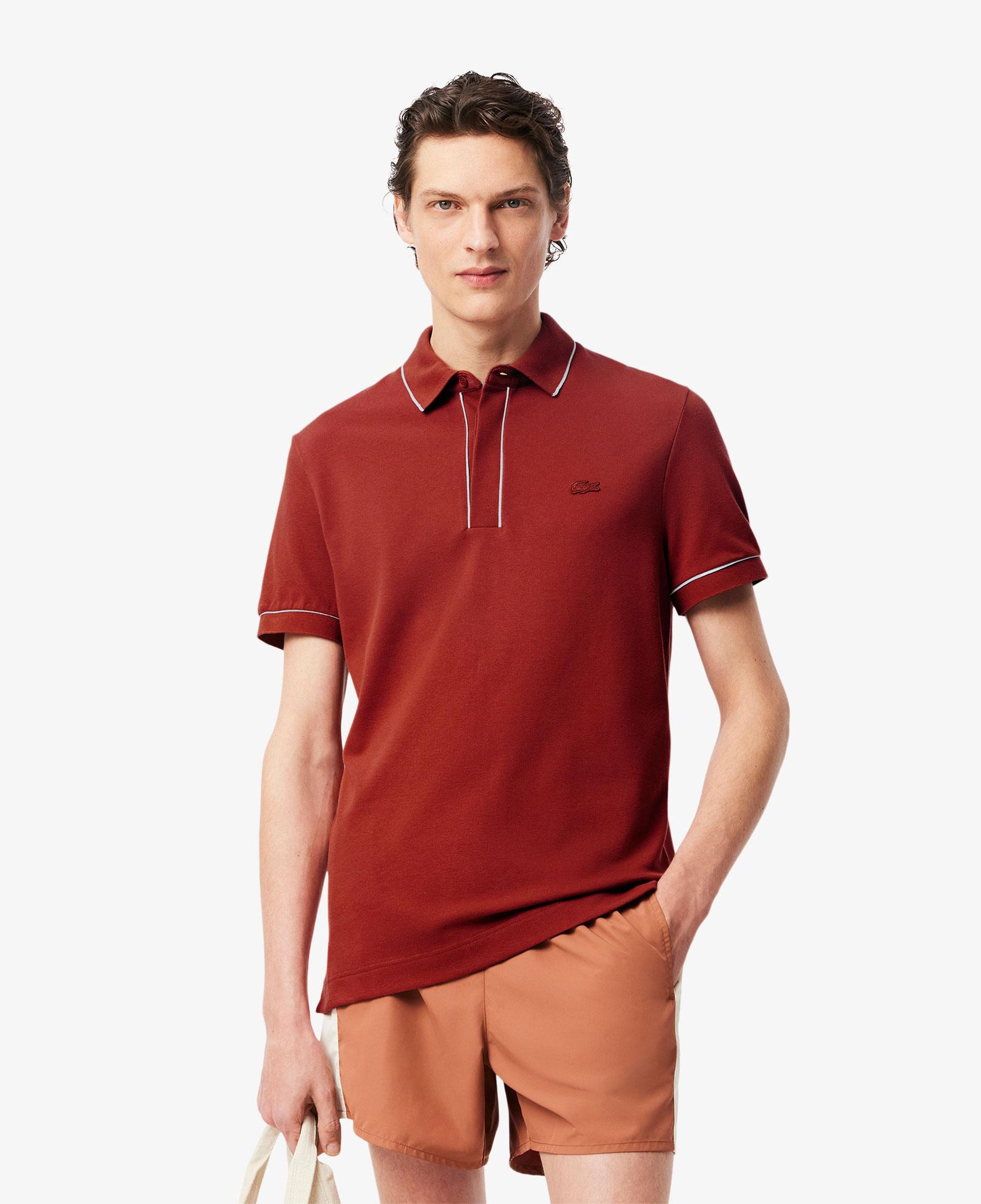 Erkek Regular Fit Organik Pamuk Kahverengi Paris Polo