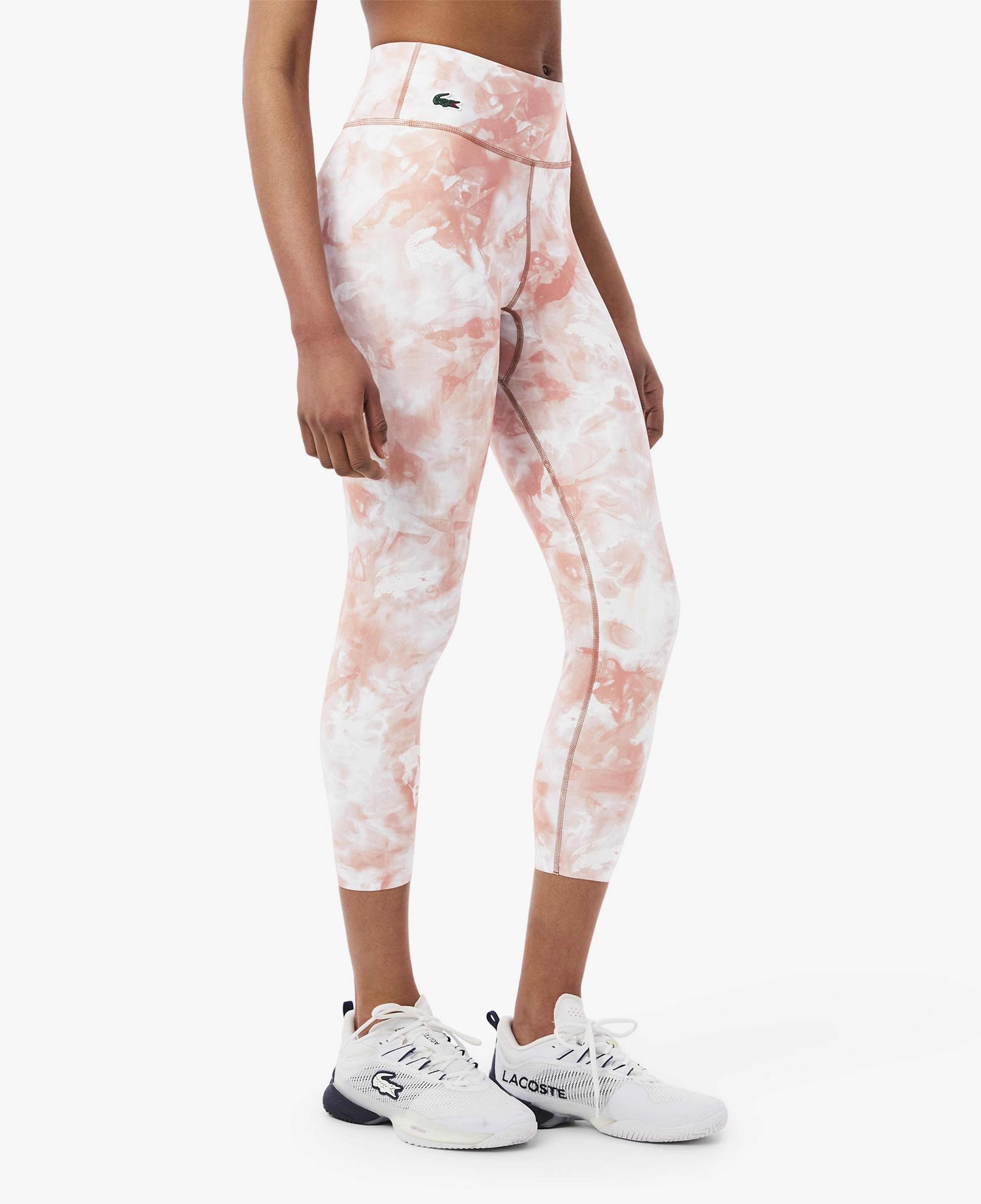 Kadın Slim Fit Desenli Pembe Tayt