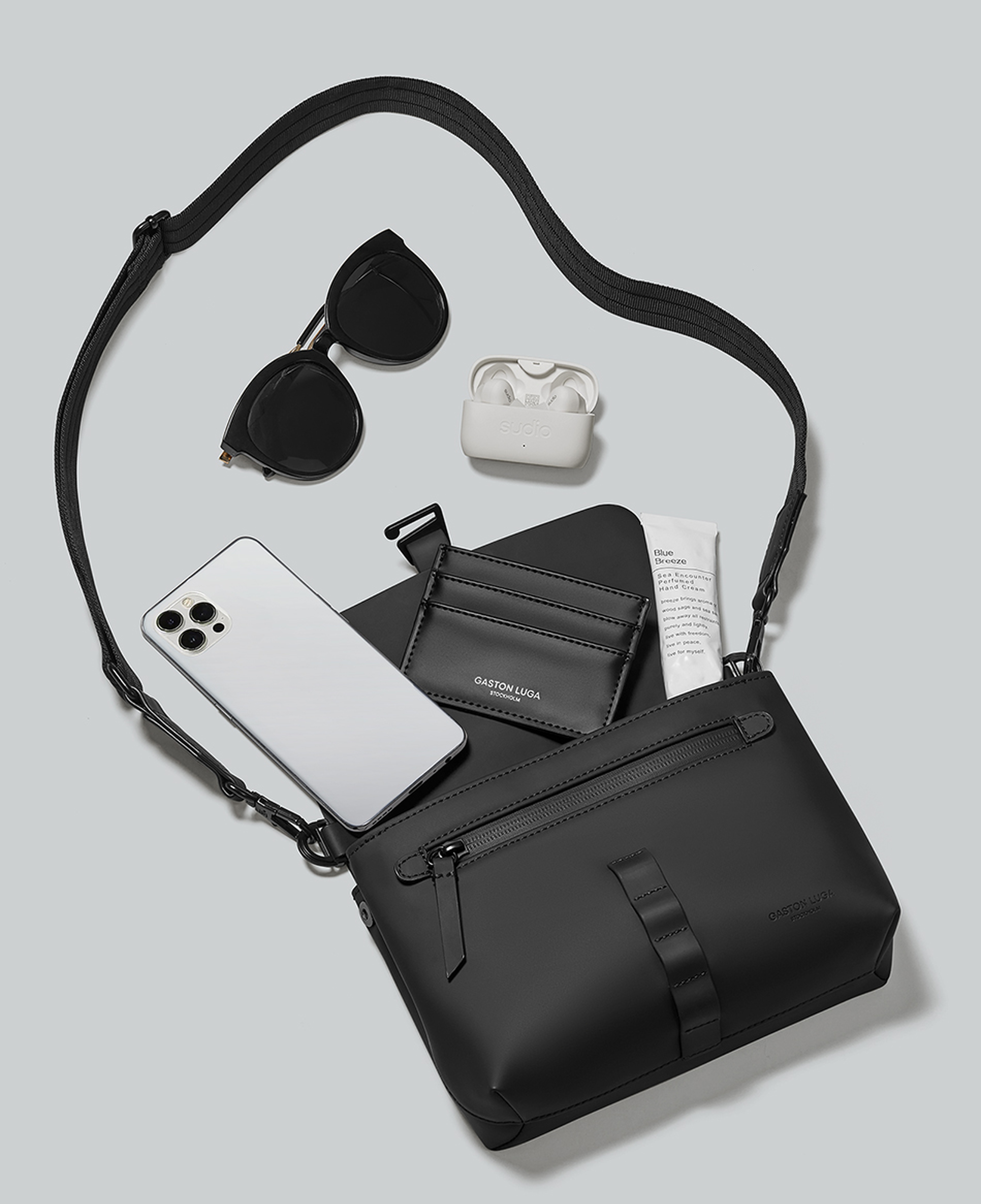 Gaston Luga Spläsh Crossbody Bag - Black