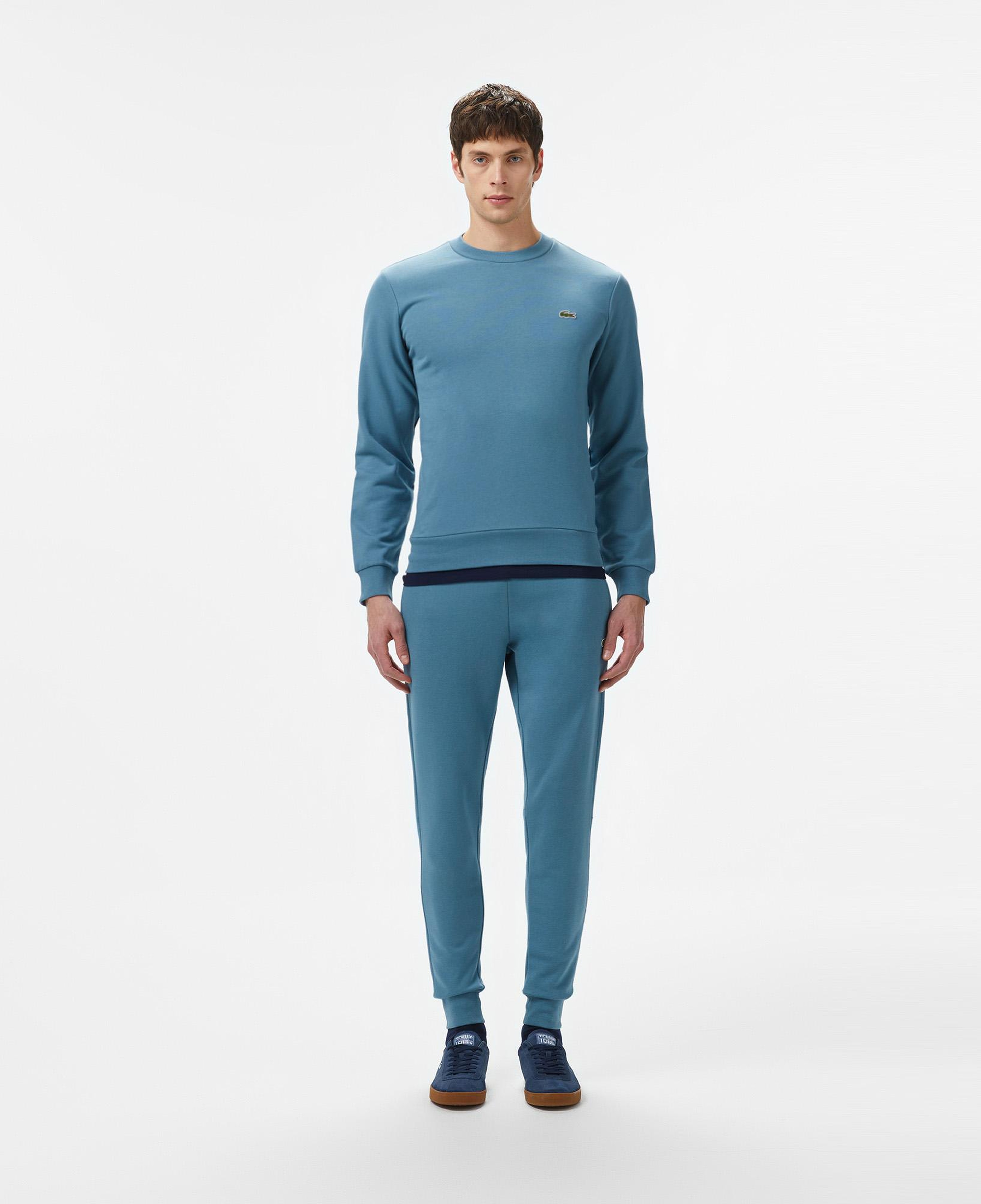 Erkek Slim Fit Organik Pamuk Mavi Eşofman Altı