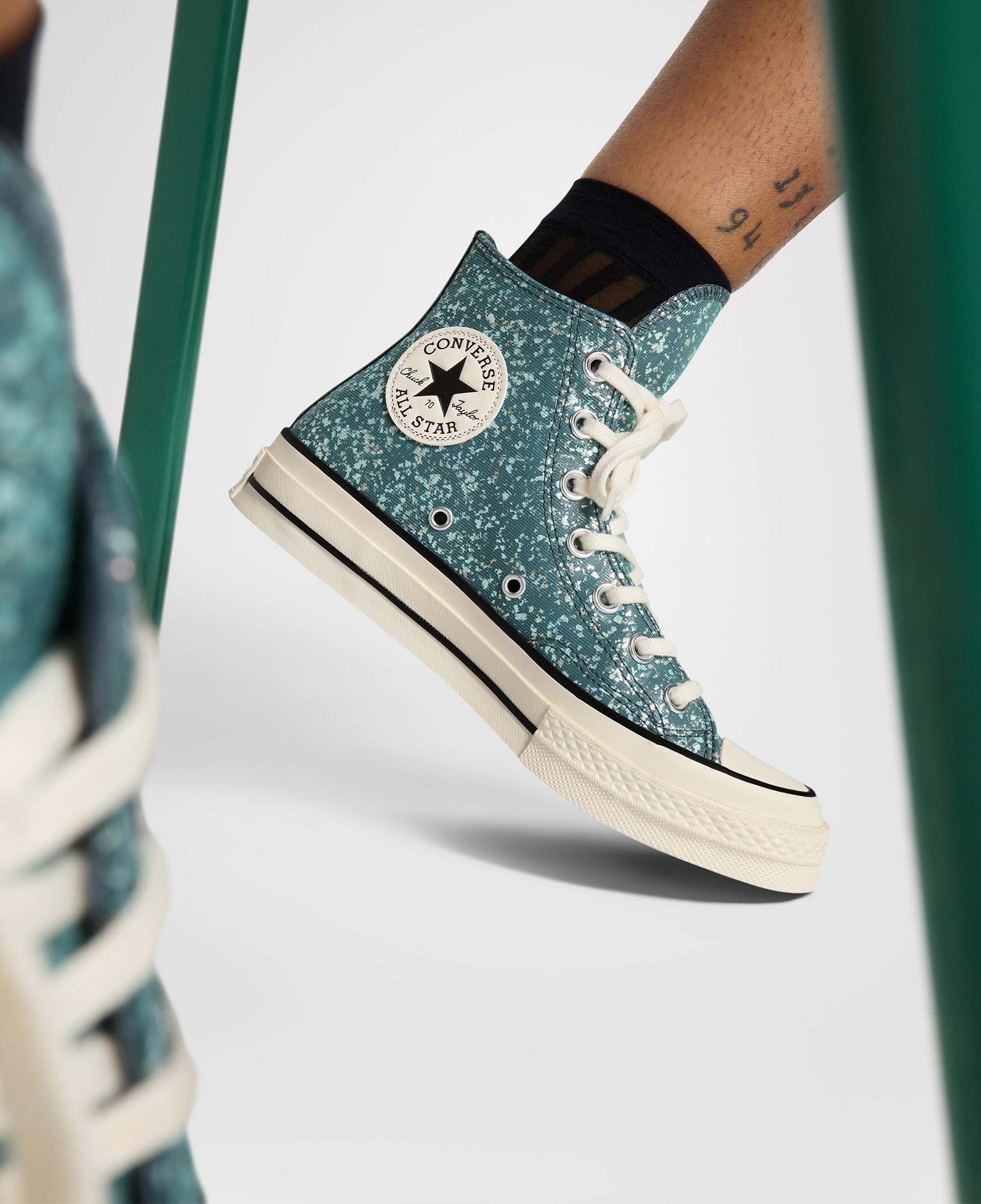 Converse Chuck 70 Glitter Unisex Mavi Sneaker