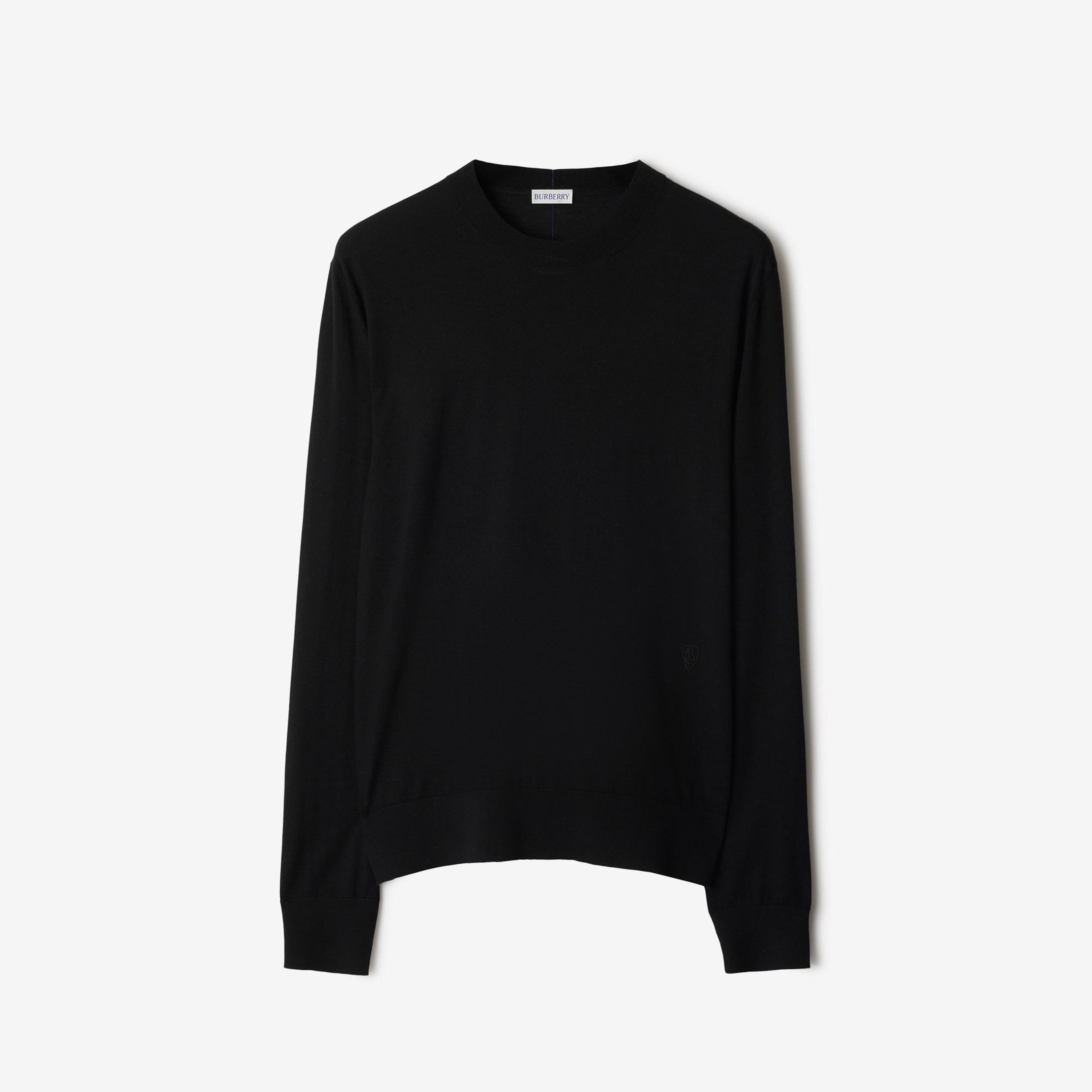 Burberry Pai Wool Erkek Siyah Kazak