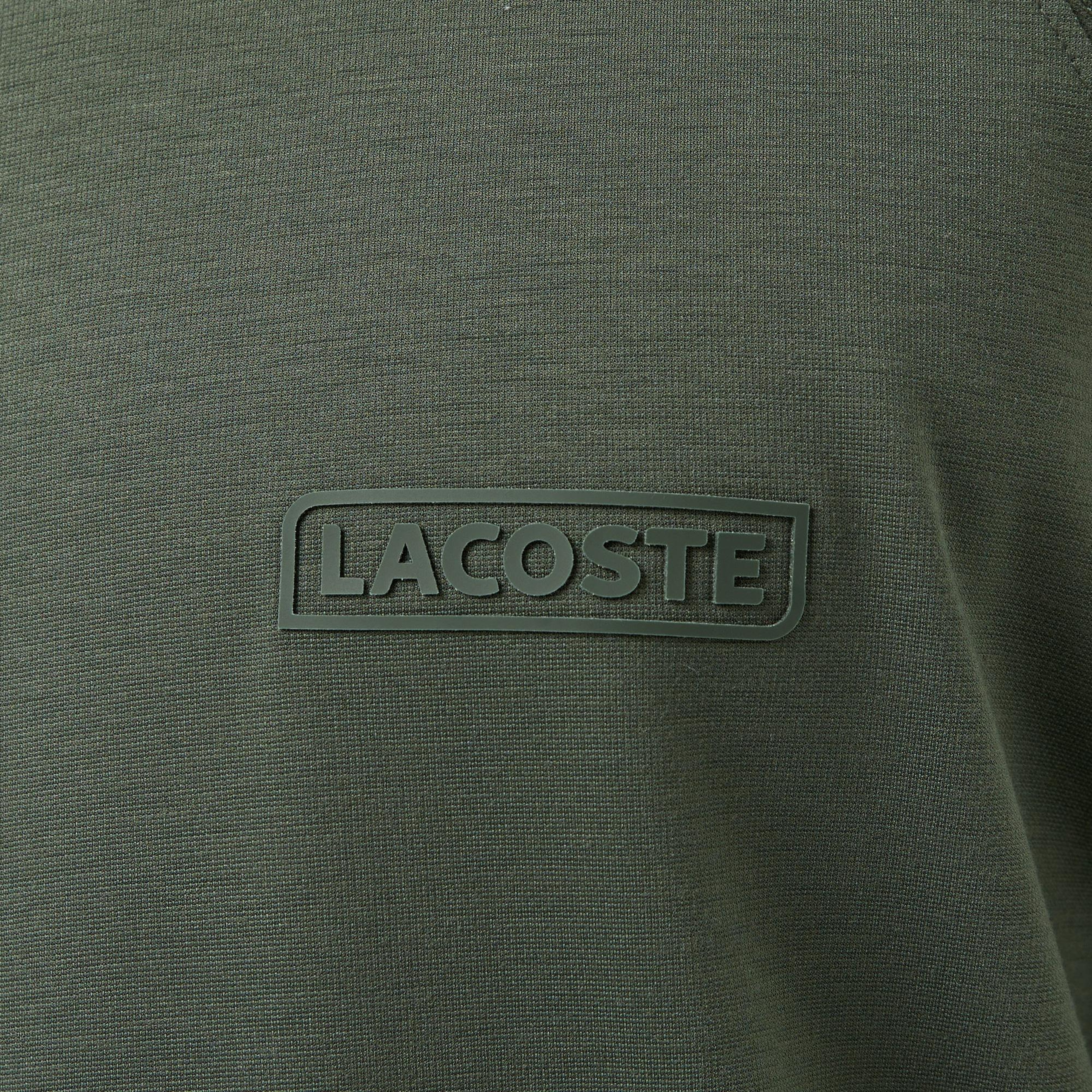 Erkek Oversize Fit Bisiklet Yaka Koyu Yeşil T-Shirt