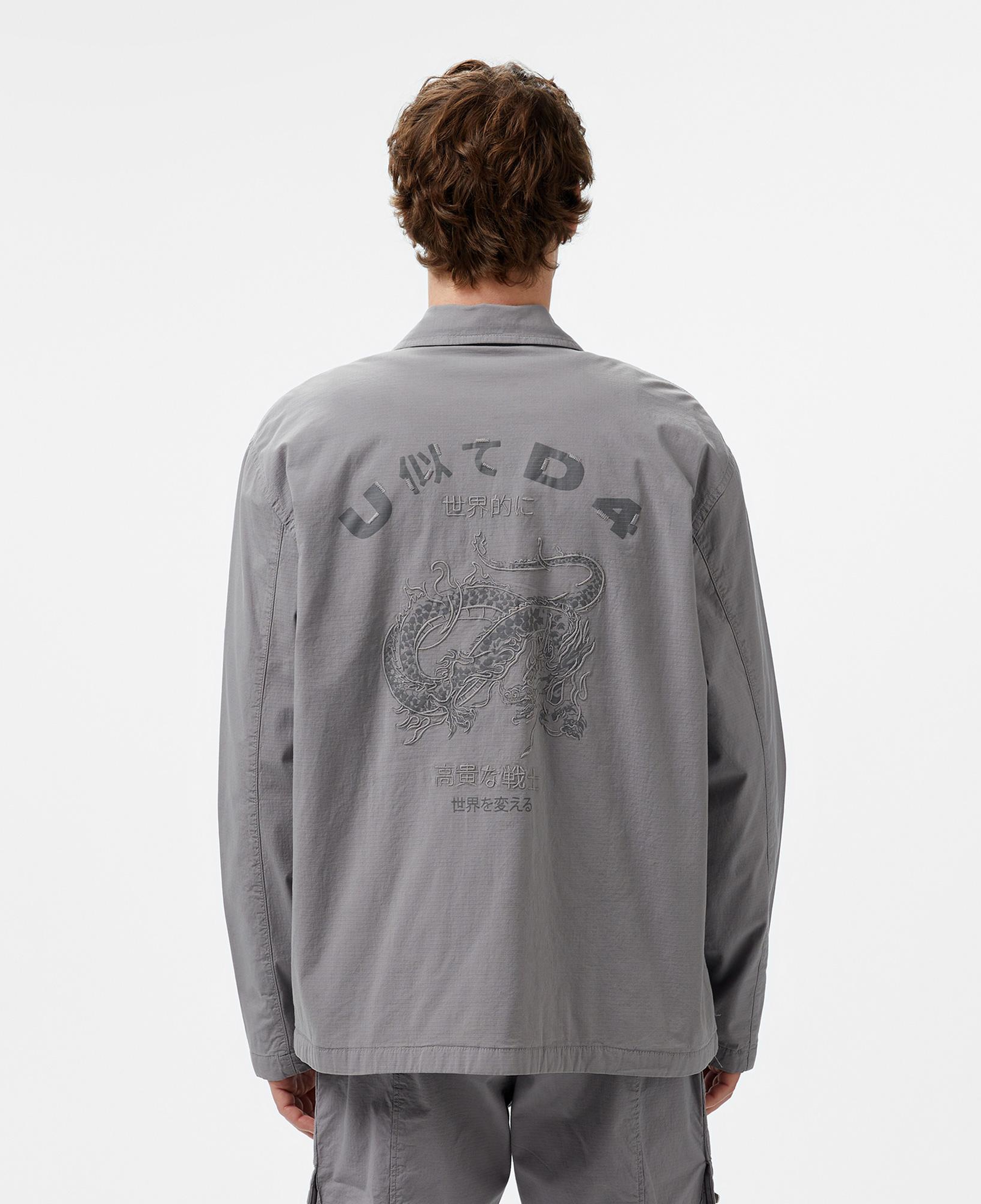 UNITED4 Oversize Erkek Gri Mont