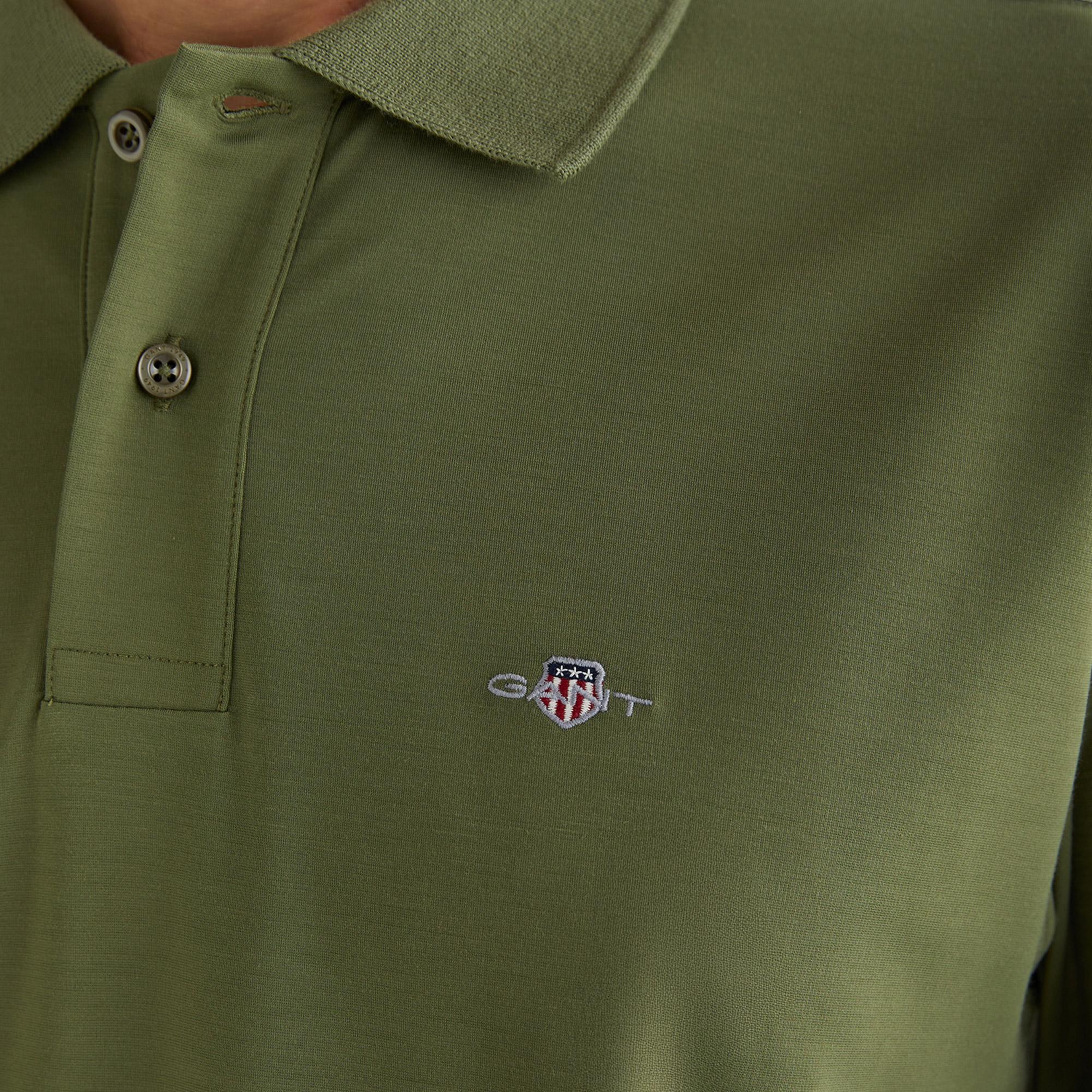 GANT Erkek Yeşil Relaxed Fit Polo