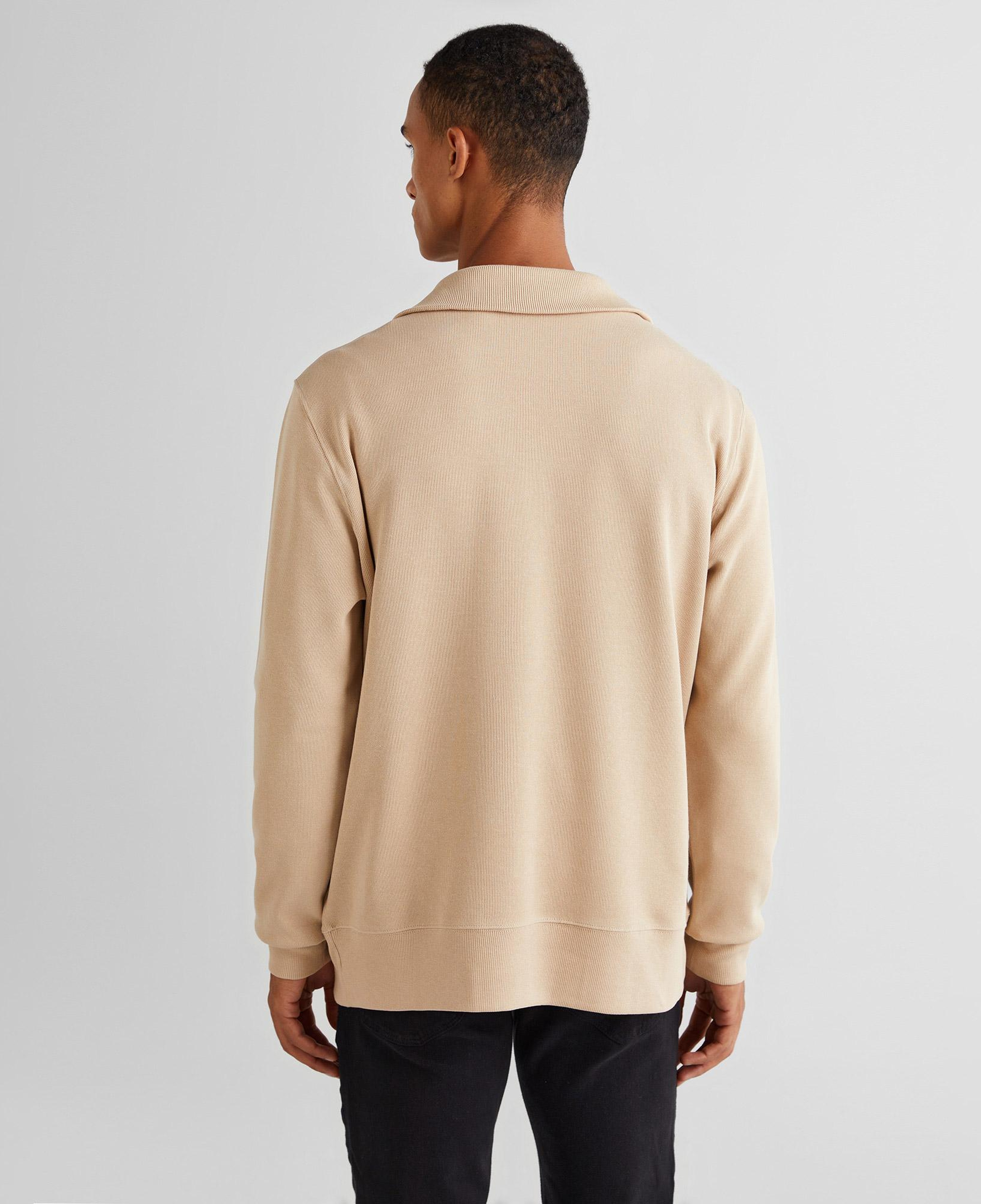 GANT Erkek Bej Regular Fit Yarım Fermuarlı Sweatshirt